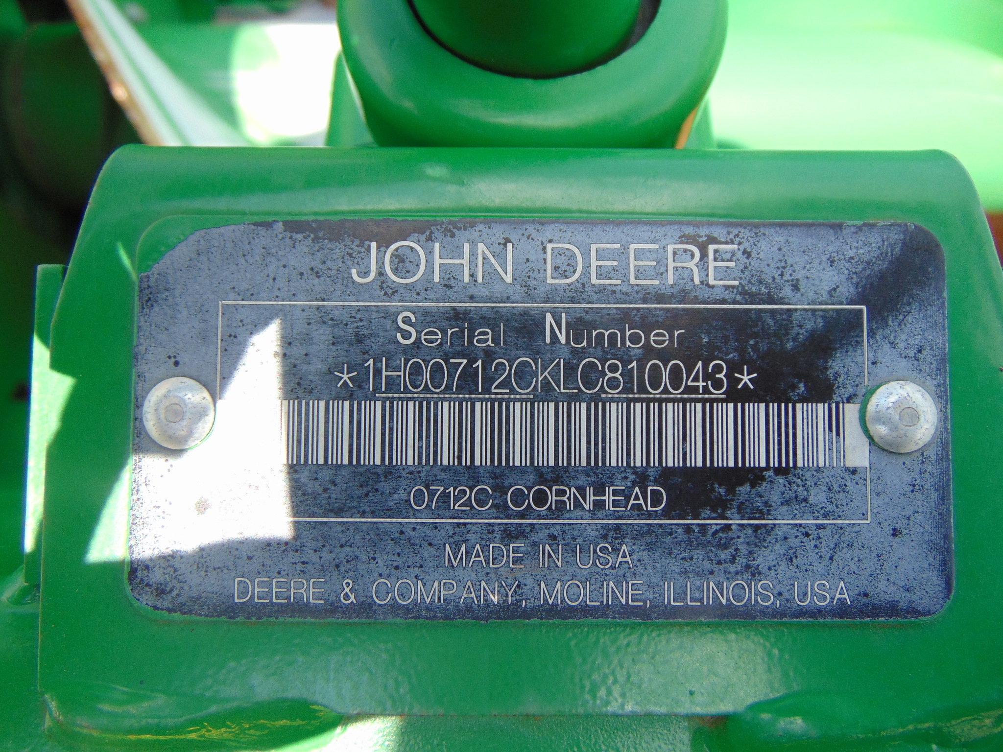 2020 John Deere 712C Corn Head