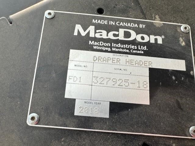 2018 MacDon FD145 Platform