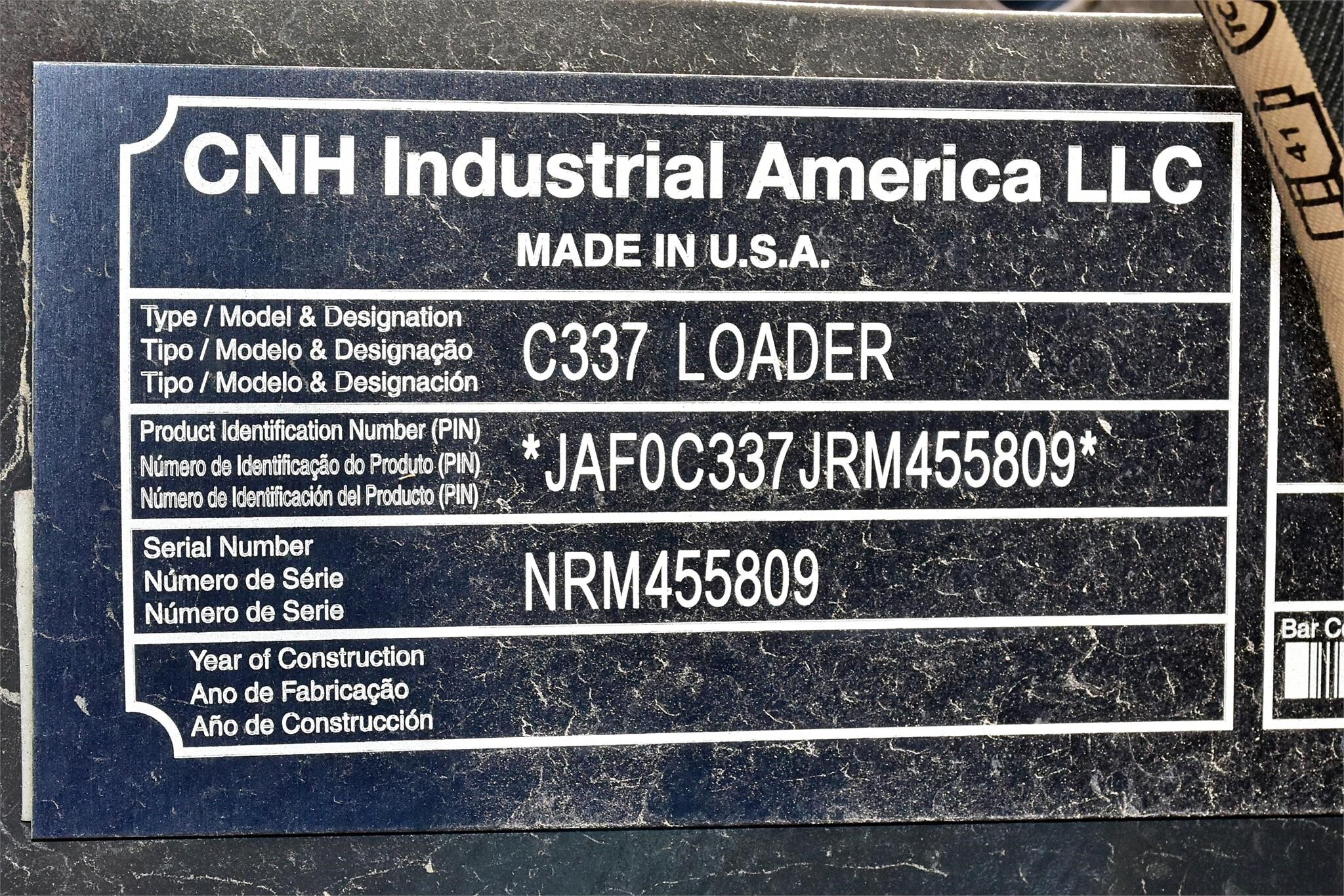 2024 New Holland C337 Skid Steer