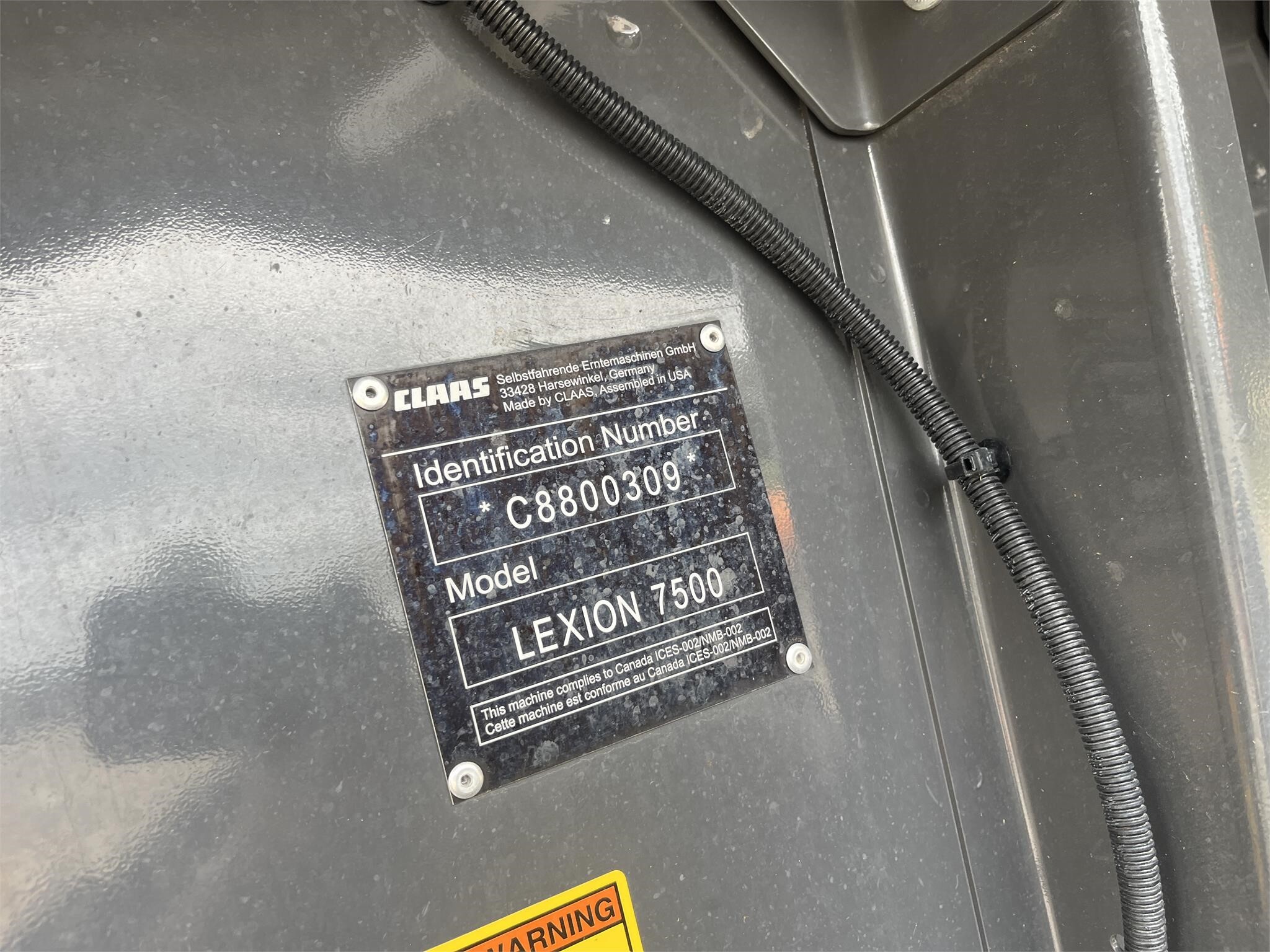 2023 Claas LEXION 7500TT Combine