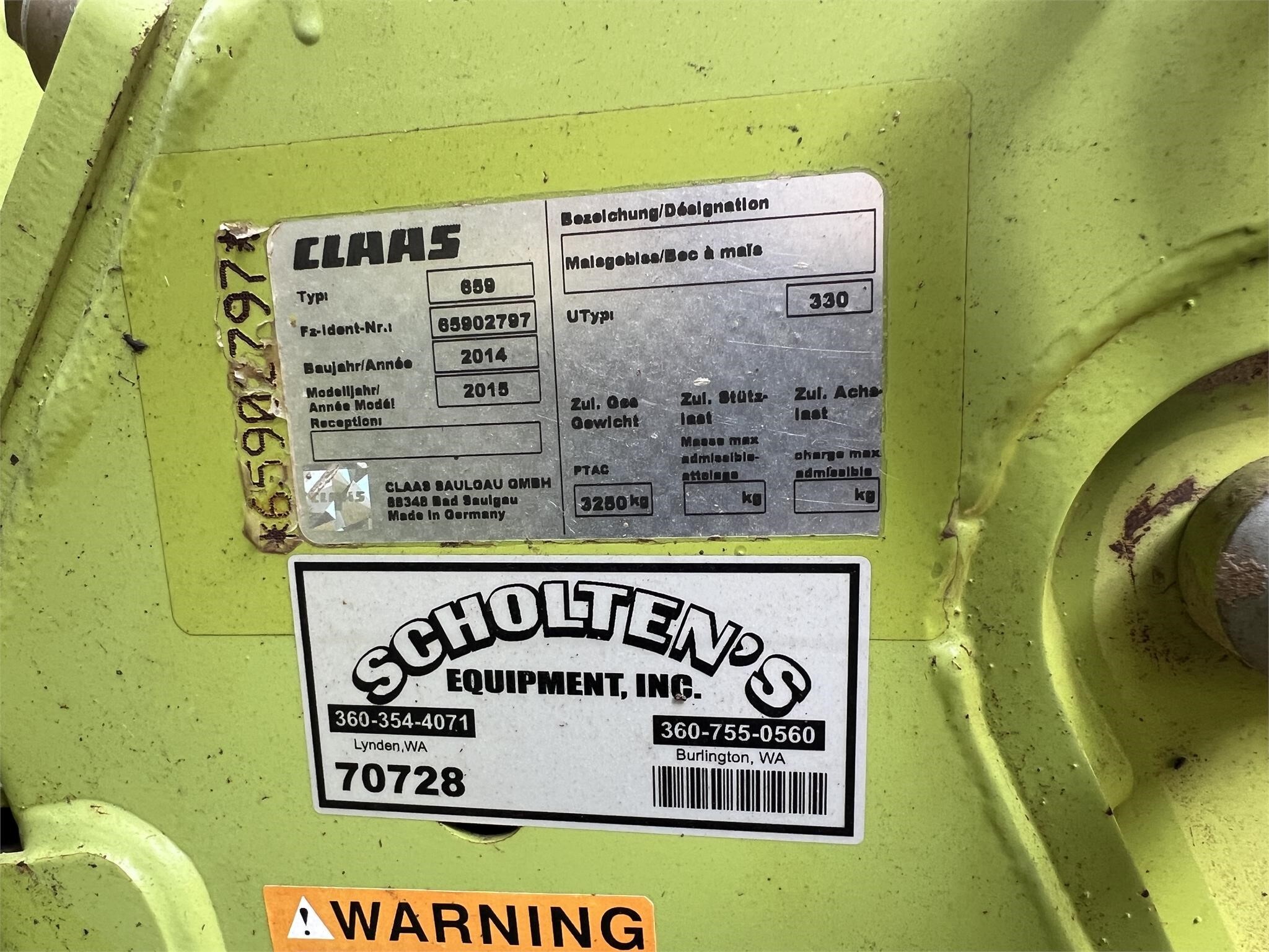 2015 Claas ORBIS 750 Forage Harvester Head