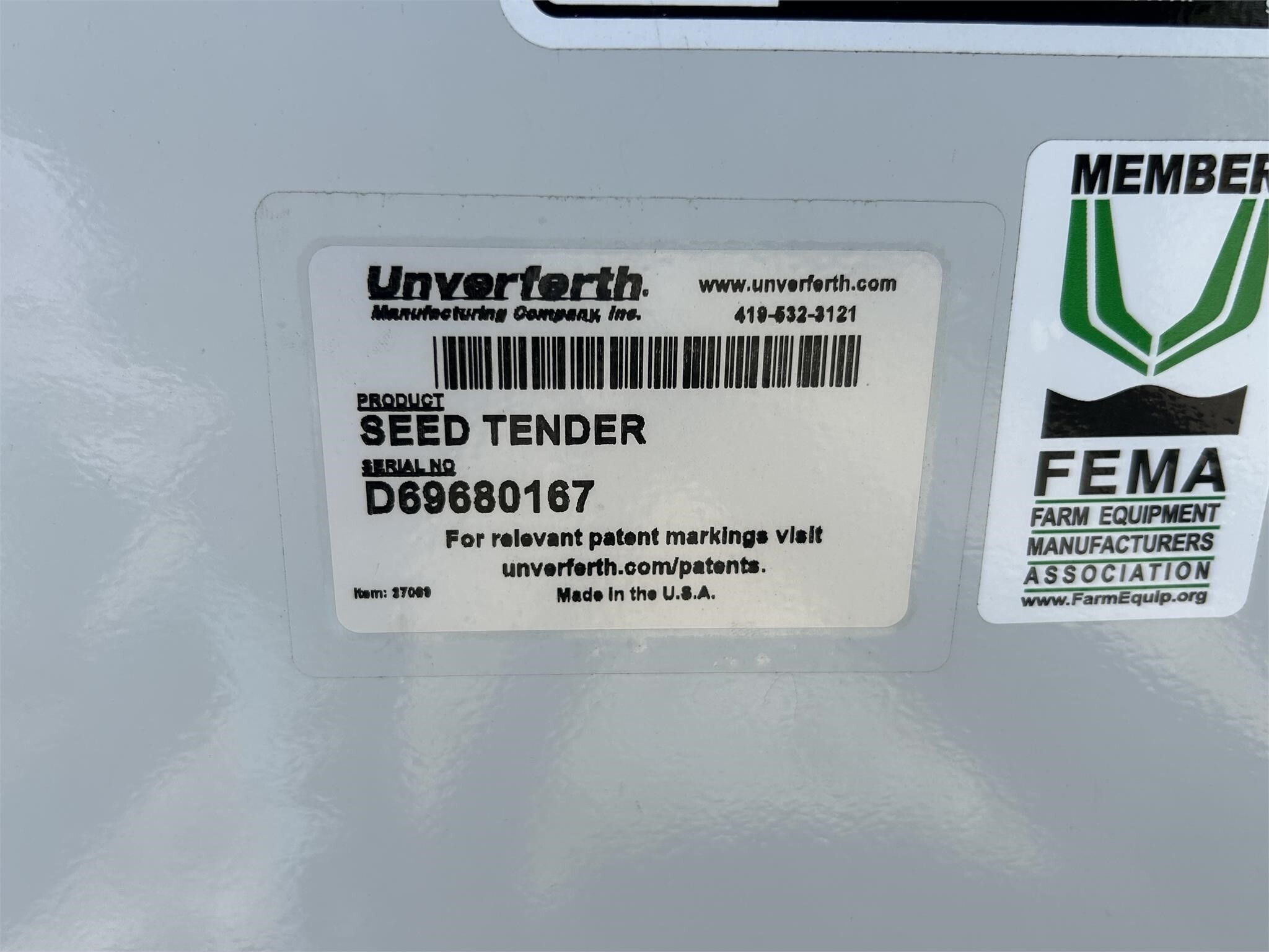 2023 Unverferth 3620 Seed Tender