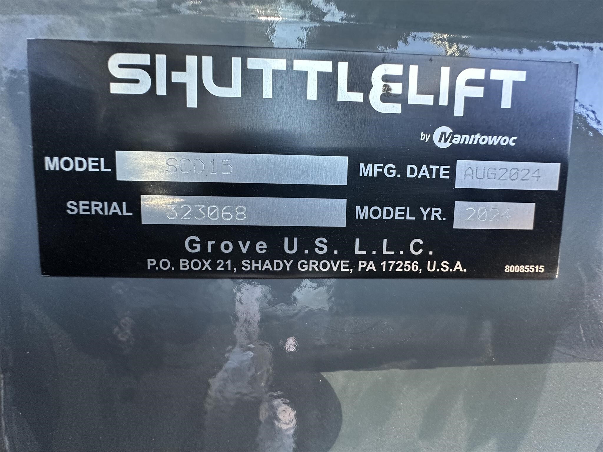 2024 SHUTTLELIFT SCD15 Crane