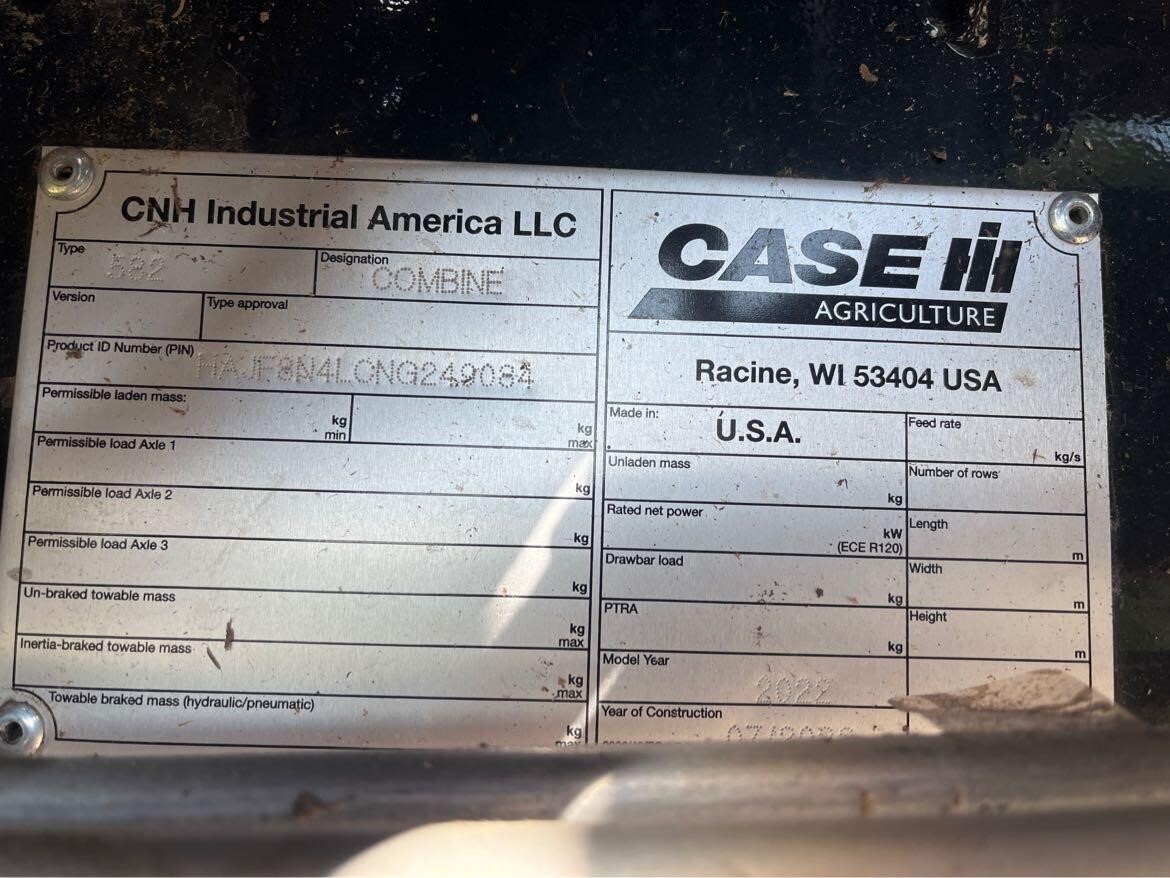 2022 Case IH 8250 Combine