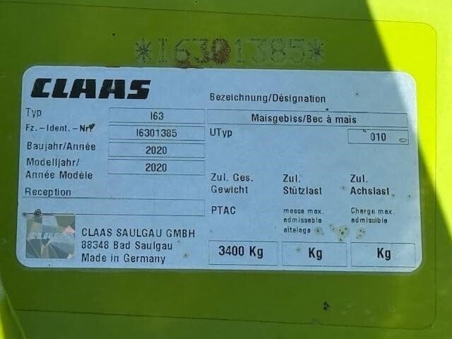 2020 Claas ORBIS 750 Forage Harvester Head