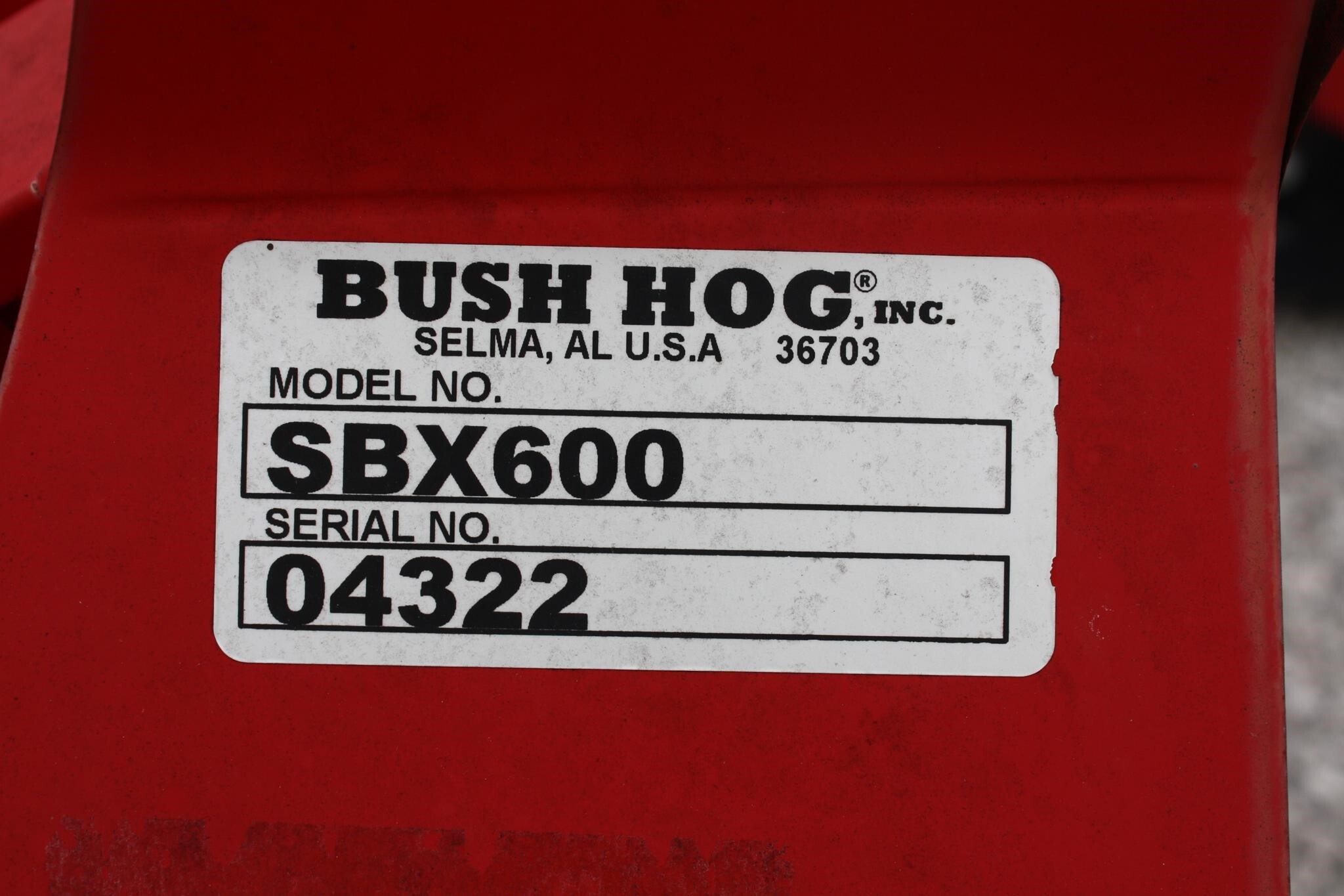 2019 Bush Hog SBX60 Blade
