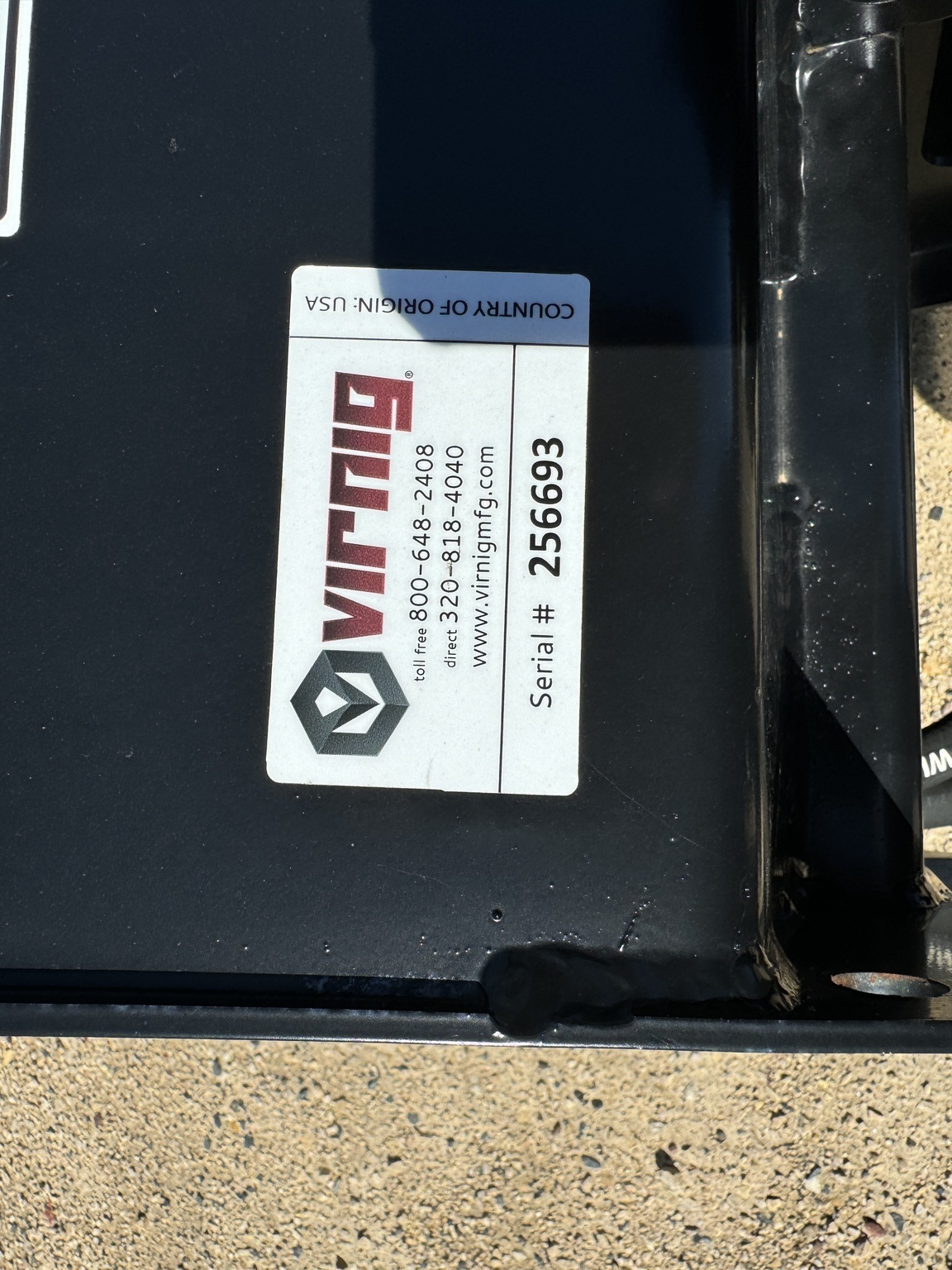 2023 Virnig VBW72-25 Snow Blower