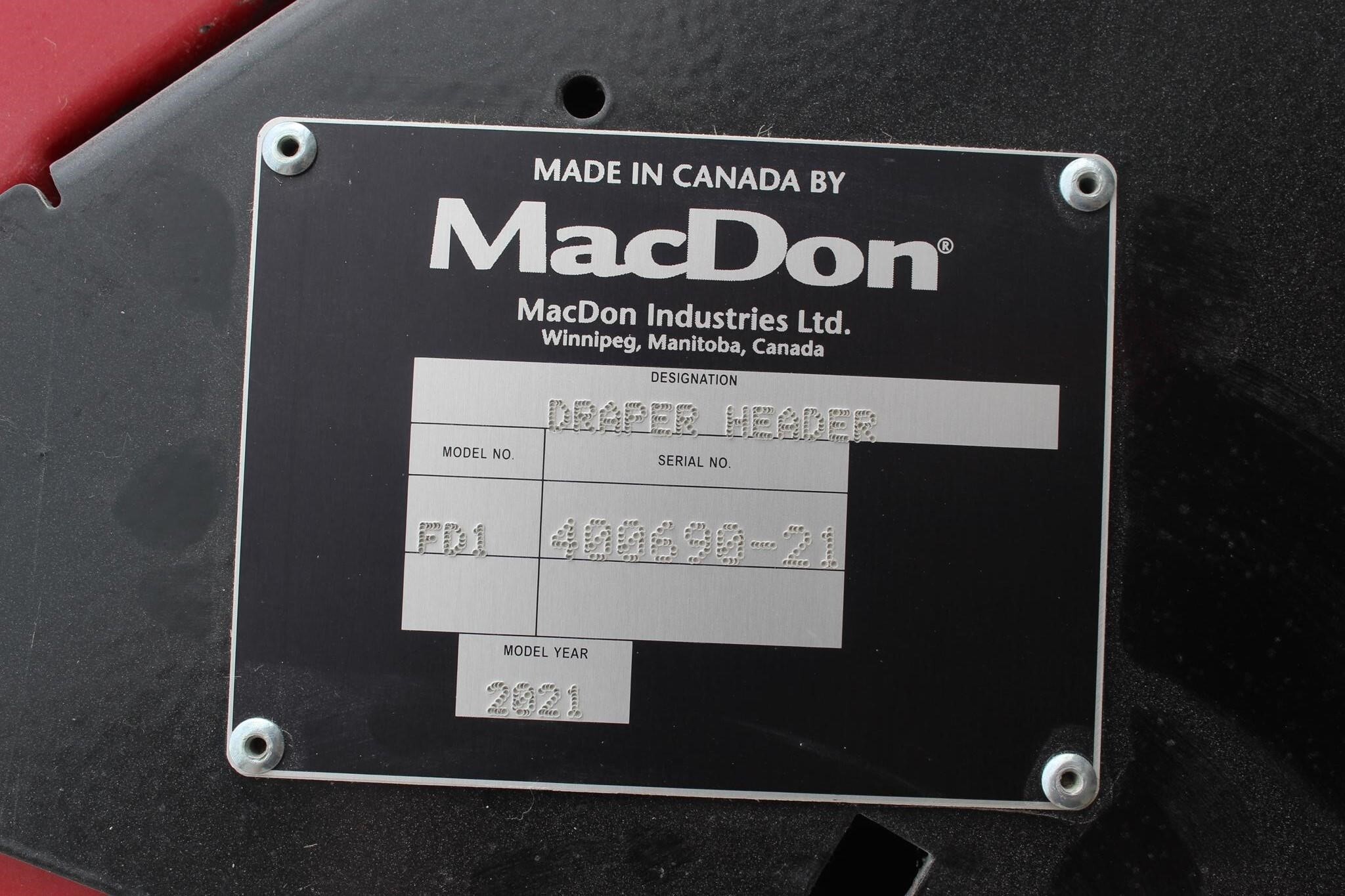 2021 MacDon FD140 Platform