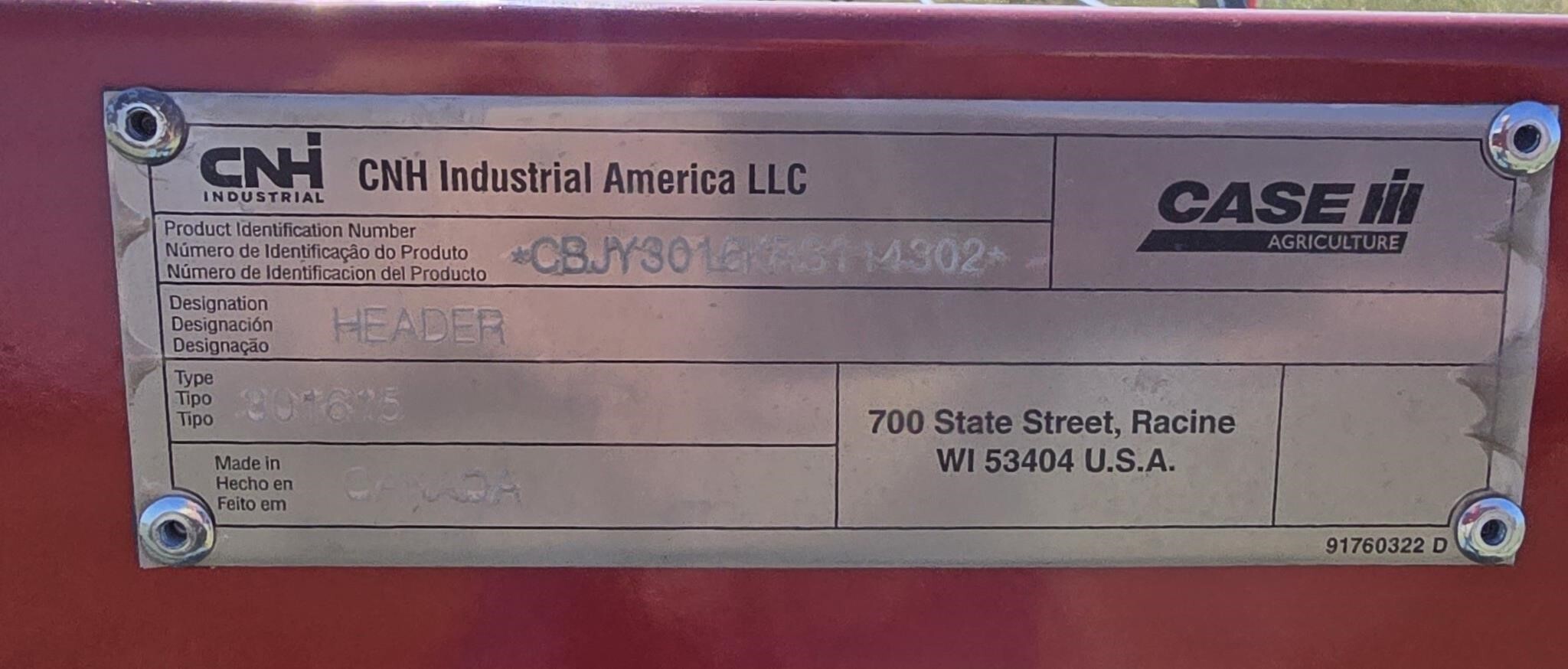 2024 Case IH 3016 Platform