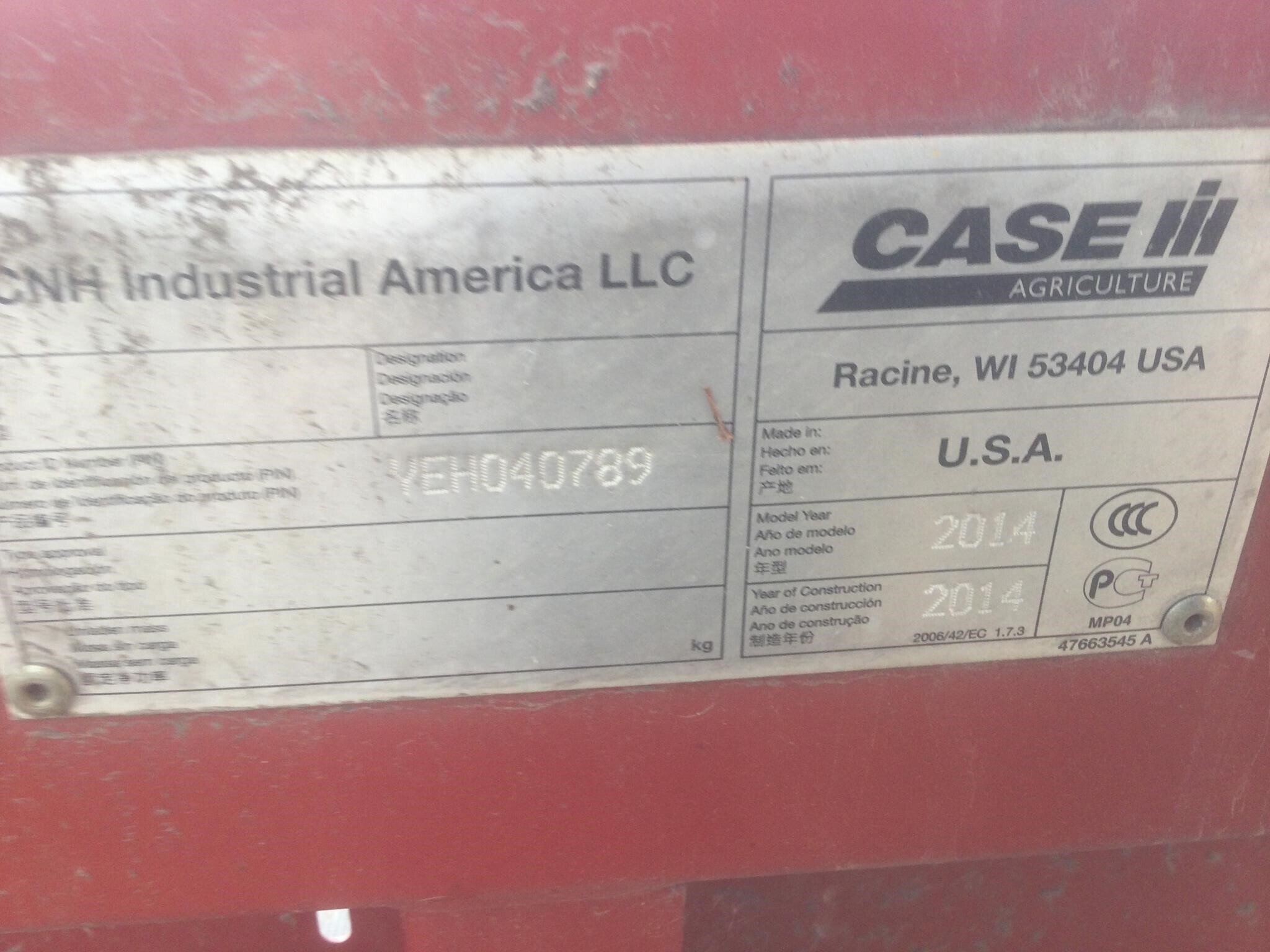 2014 Case IH 3162 Platform