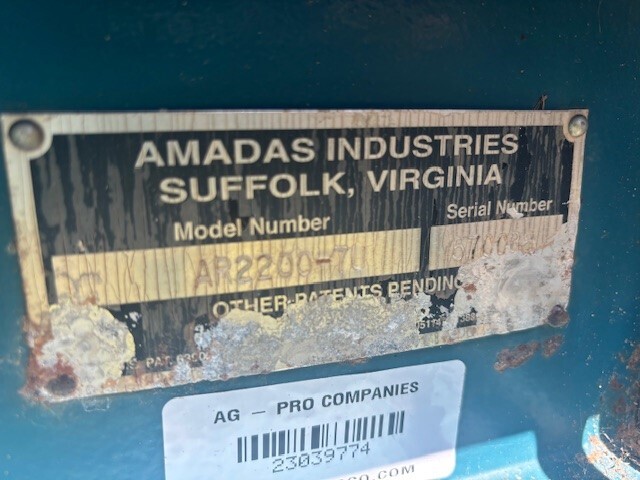 2019 Amadas AR2200 Peanut Equipment