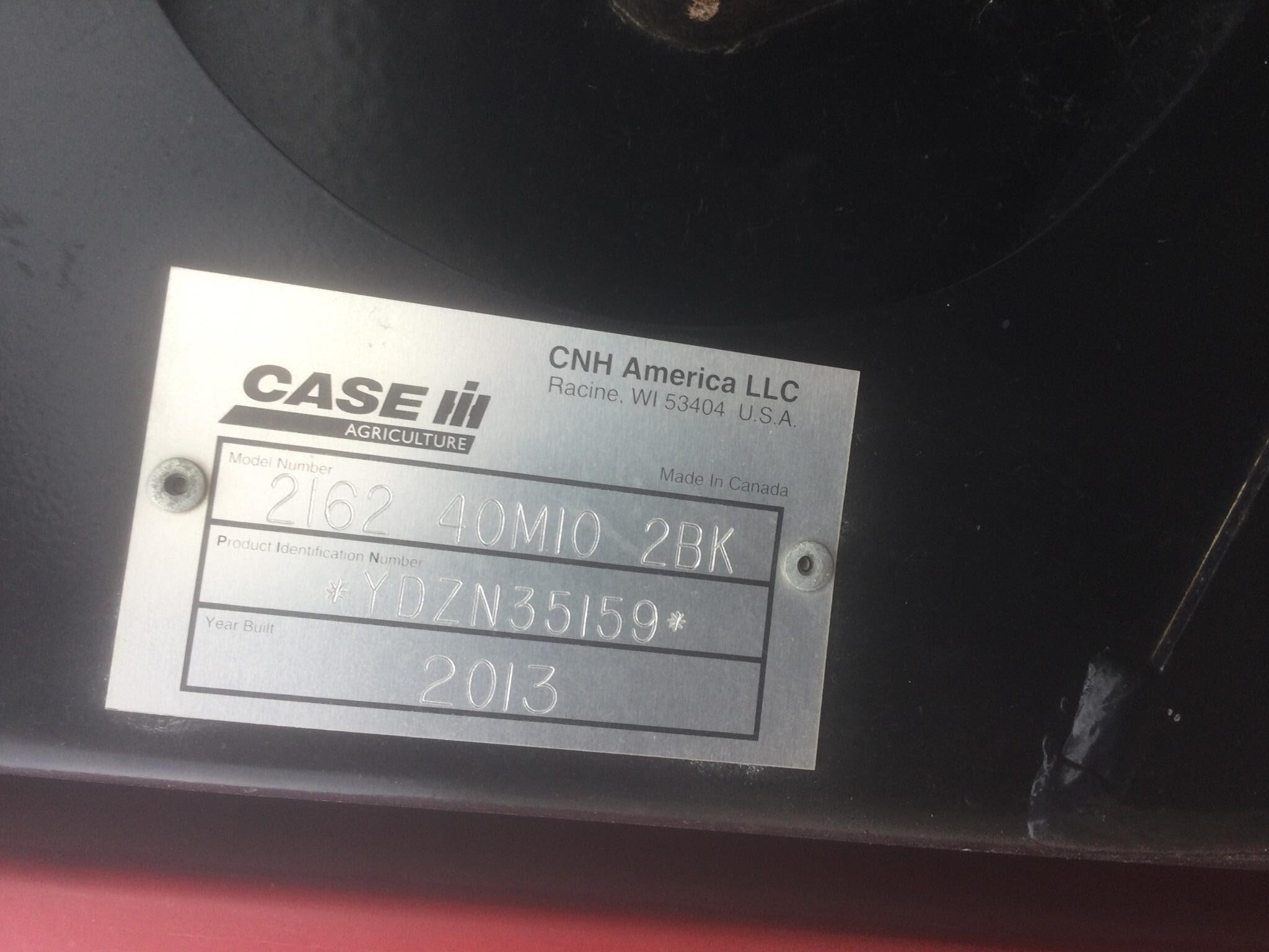 2013 Case IH 2162 Platform