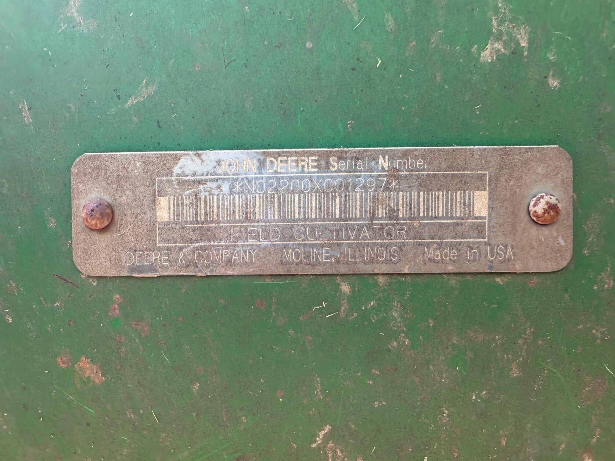  John Deere 2200 Field Cultivator