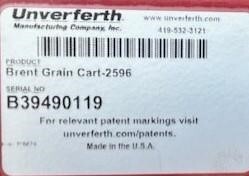2021 Brent 2596 Grain Cart