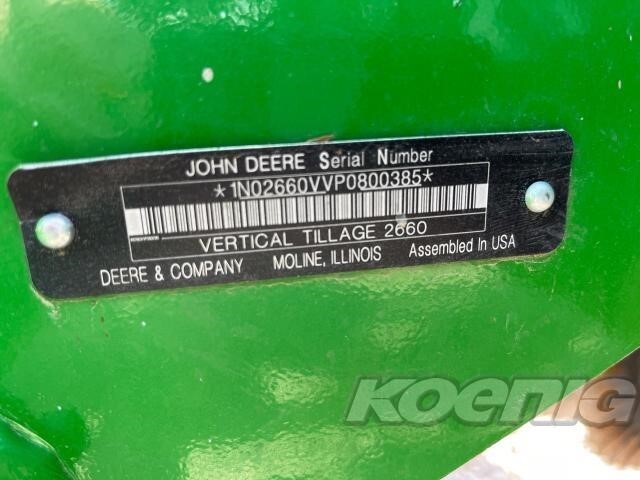 2023 John Deere 2660VT Vertical Tillage