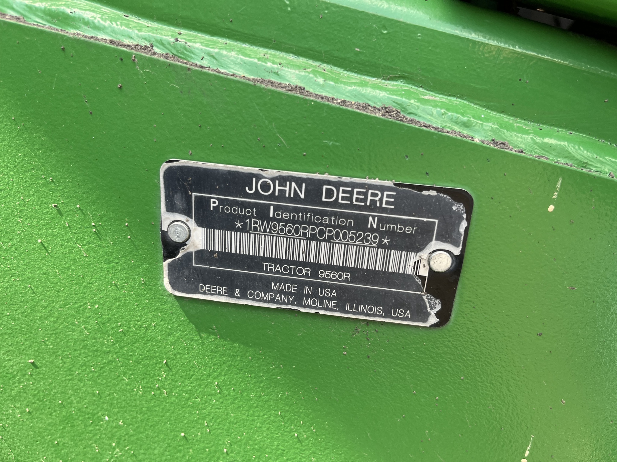 2012 John Deere 9560R Tractor