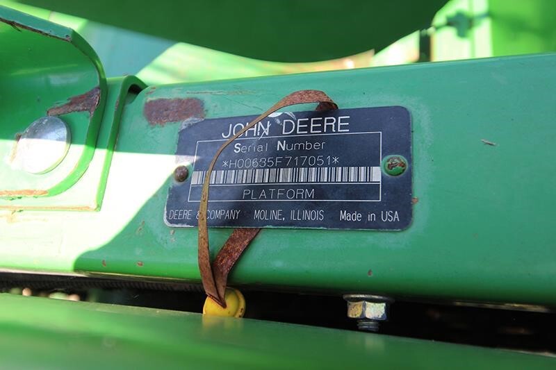 2006 John Deere 635F Platform