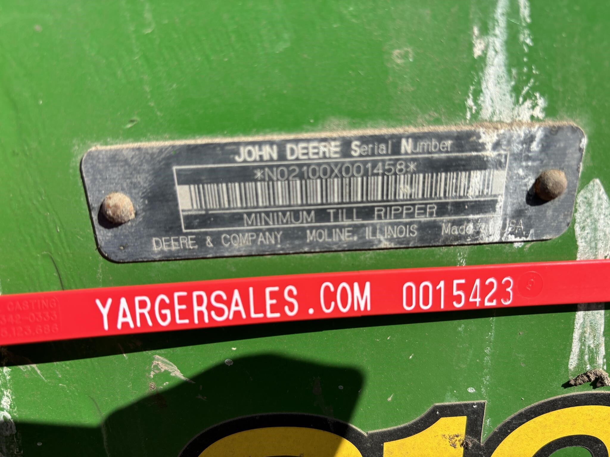  John Deere 2100 In-Line Ripper