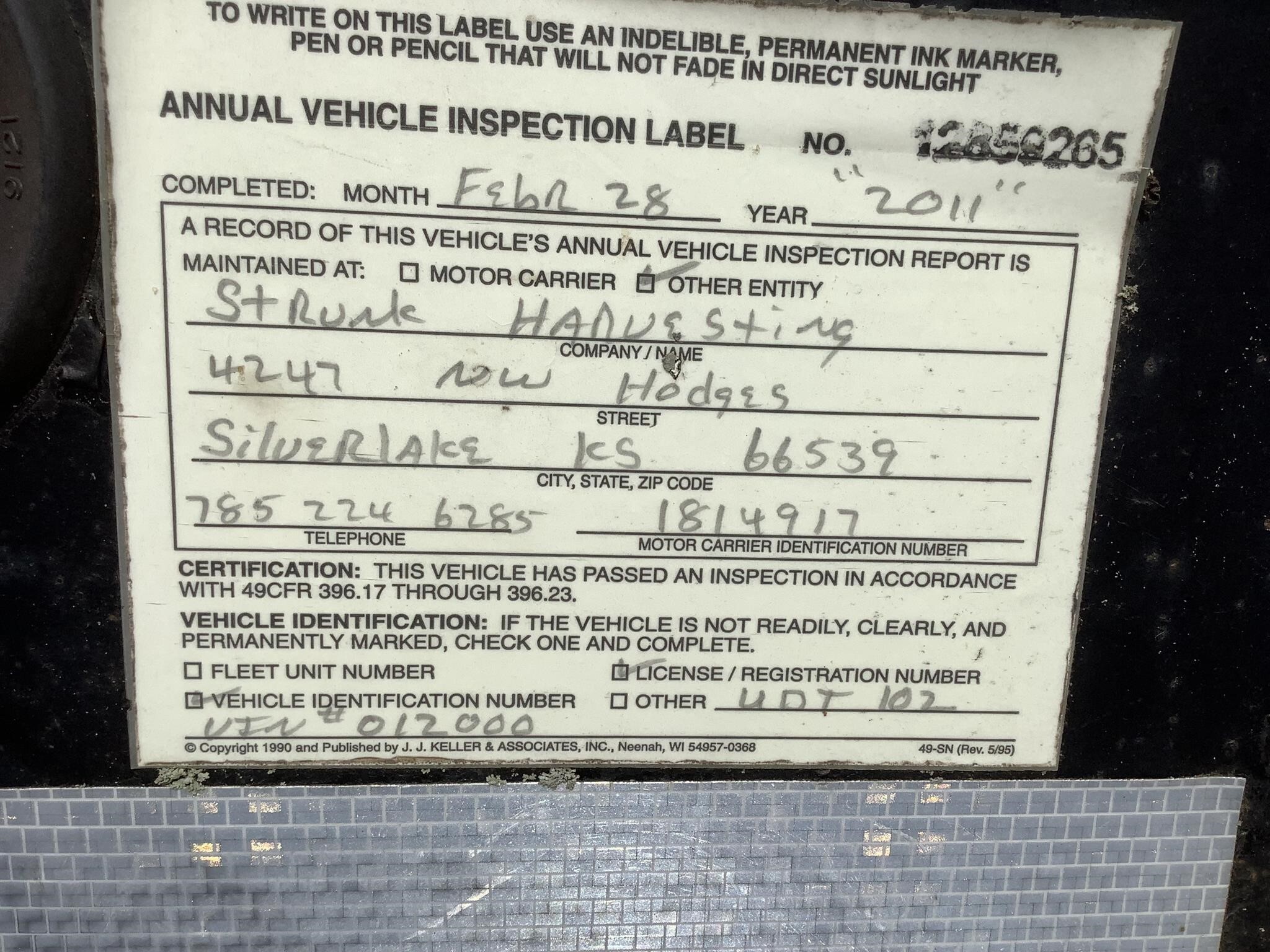 2008 Befort 2860 Header Trailer