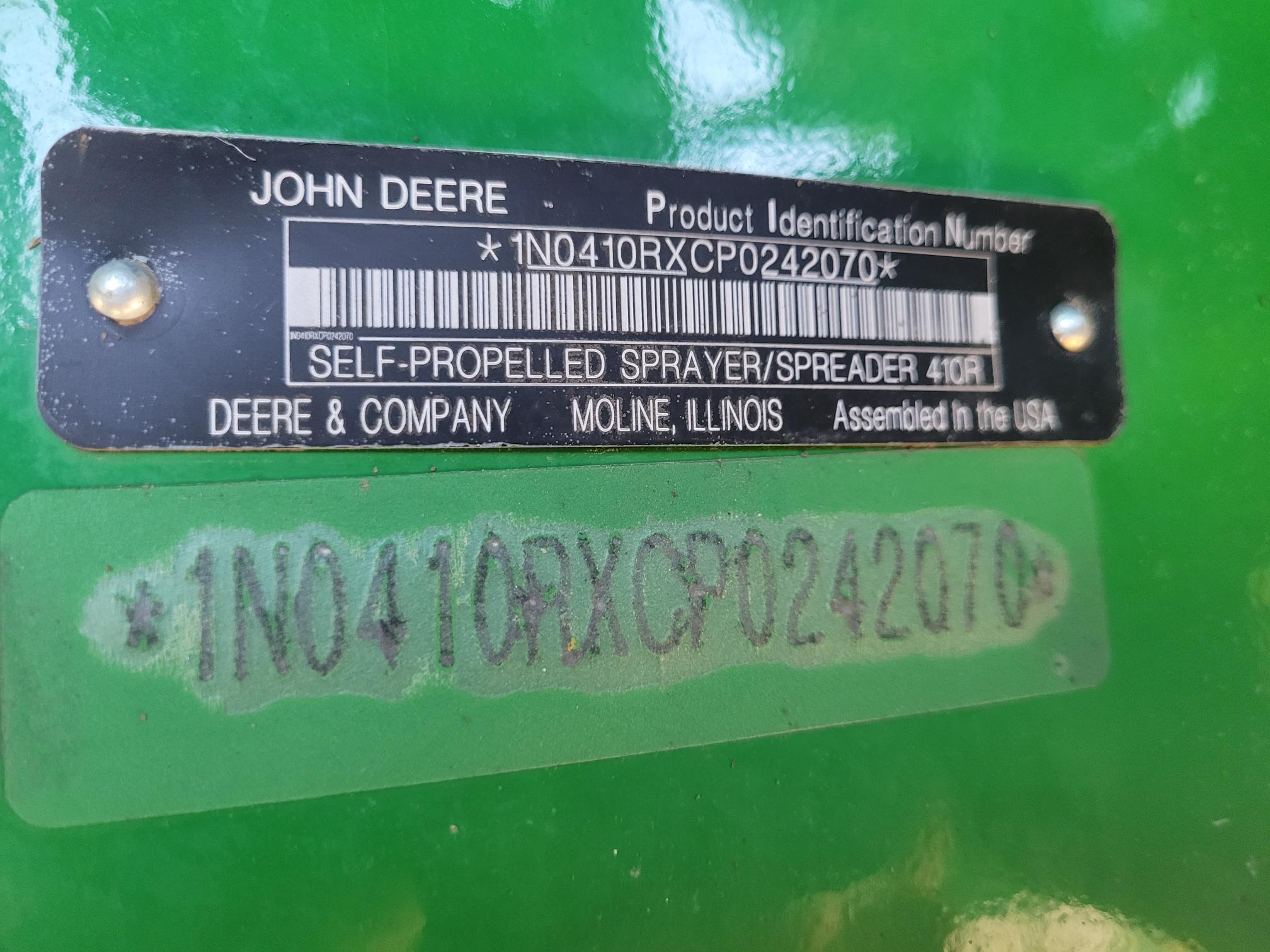 2024 John Deere 410R Self-Propelled Sprayer