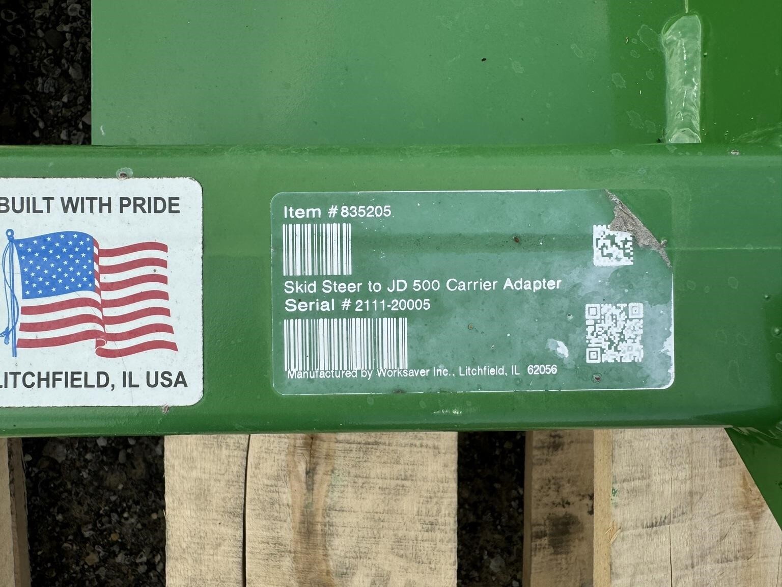 2021 Worksaver 835205 Loader and Skid Steer Attachment