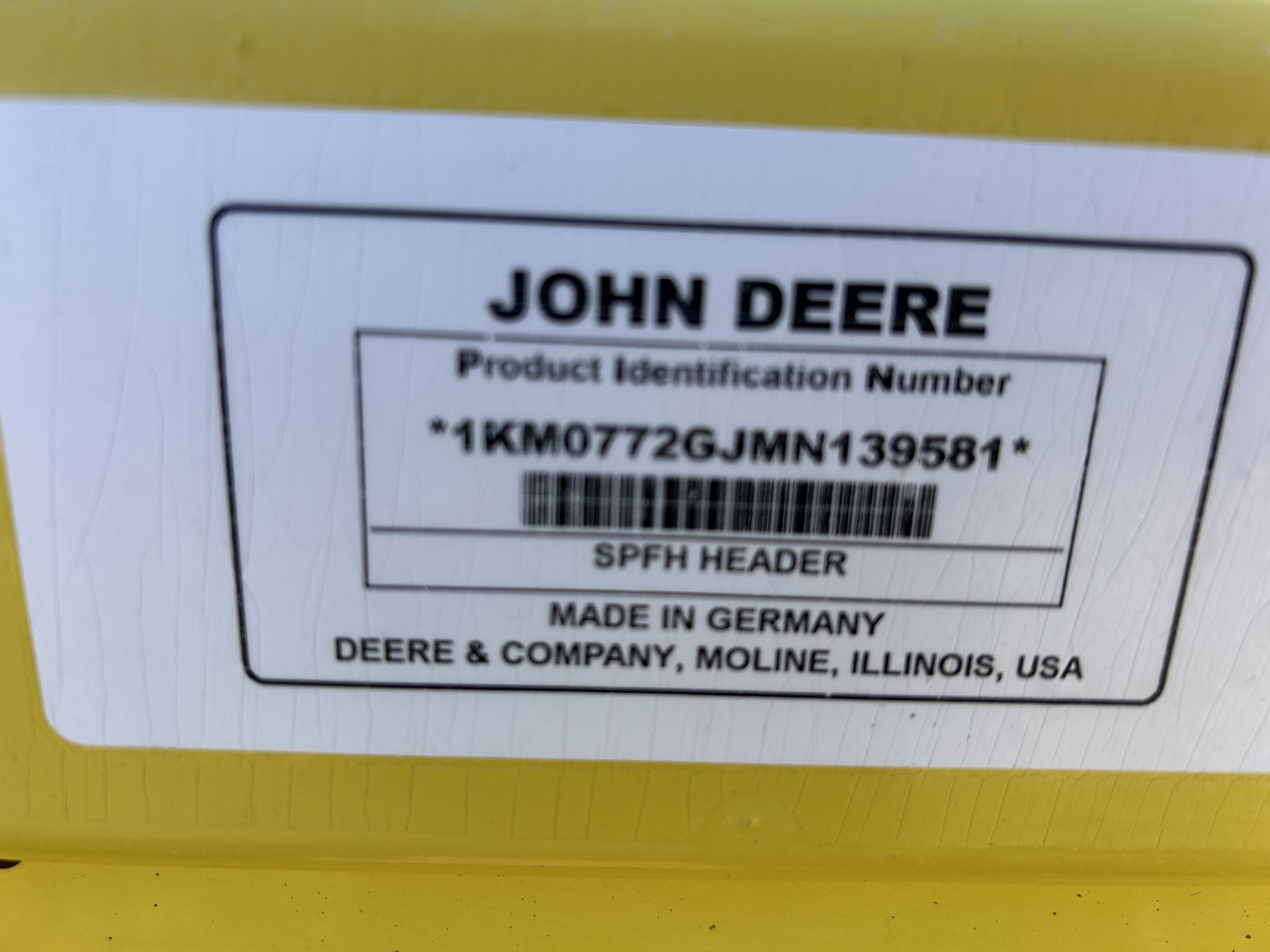 2022 John Deere 772 Corn Head