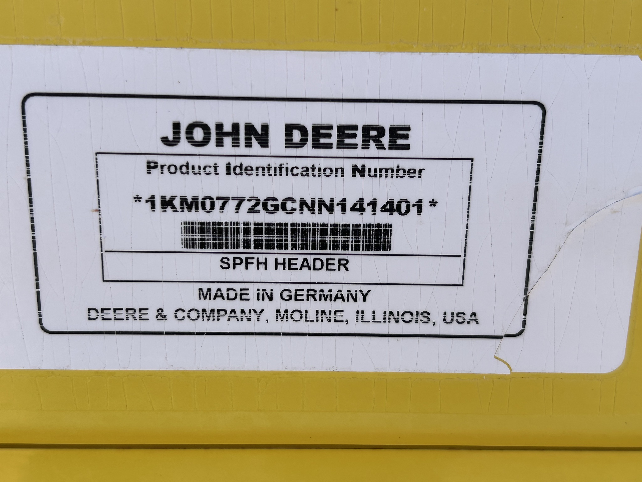 2022 John Deere 772 Corn Head