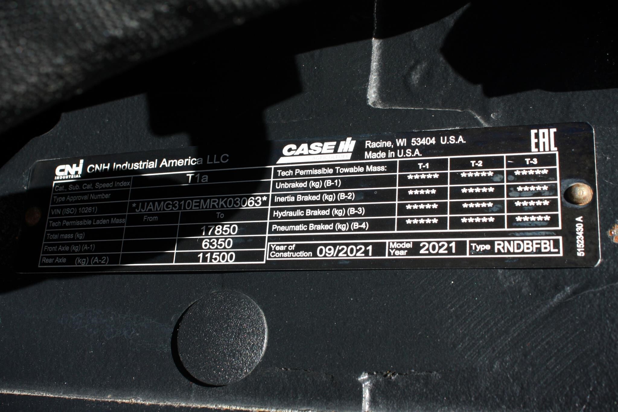 2021 Case IH Magnum 310 AFS Connect Tractor