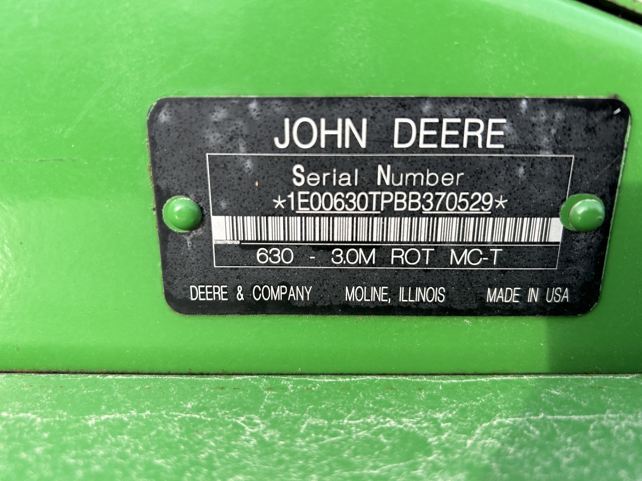 2010 John Deere 630 Mower Conditioner