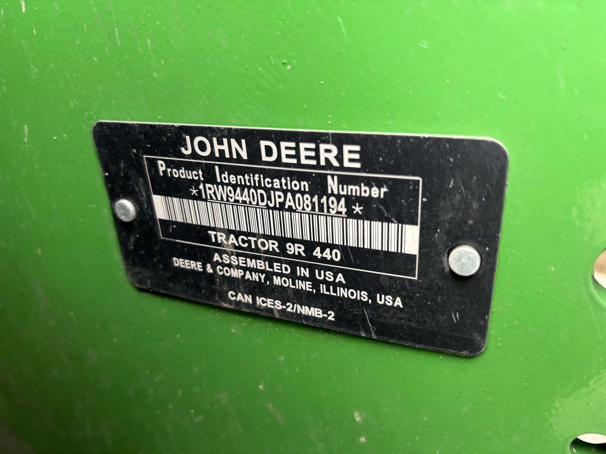 2023 John Deere 9R 440 Tractor
