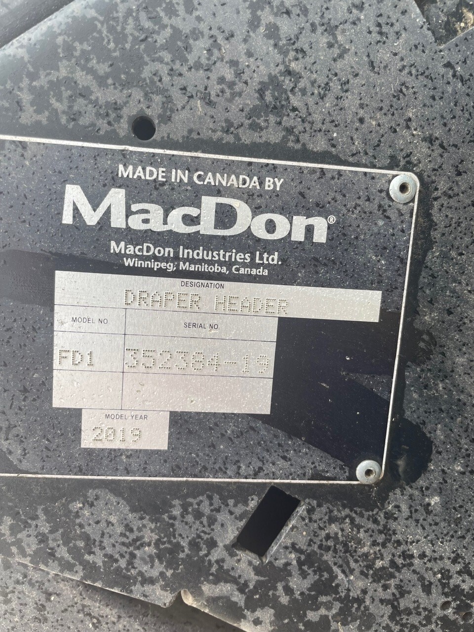 2019 MacDon FD140 Platform