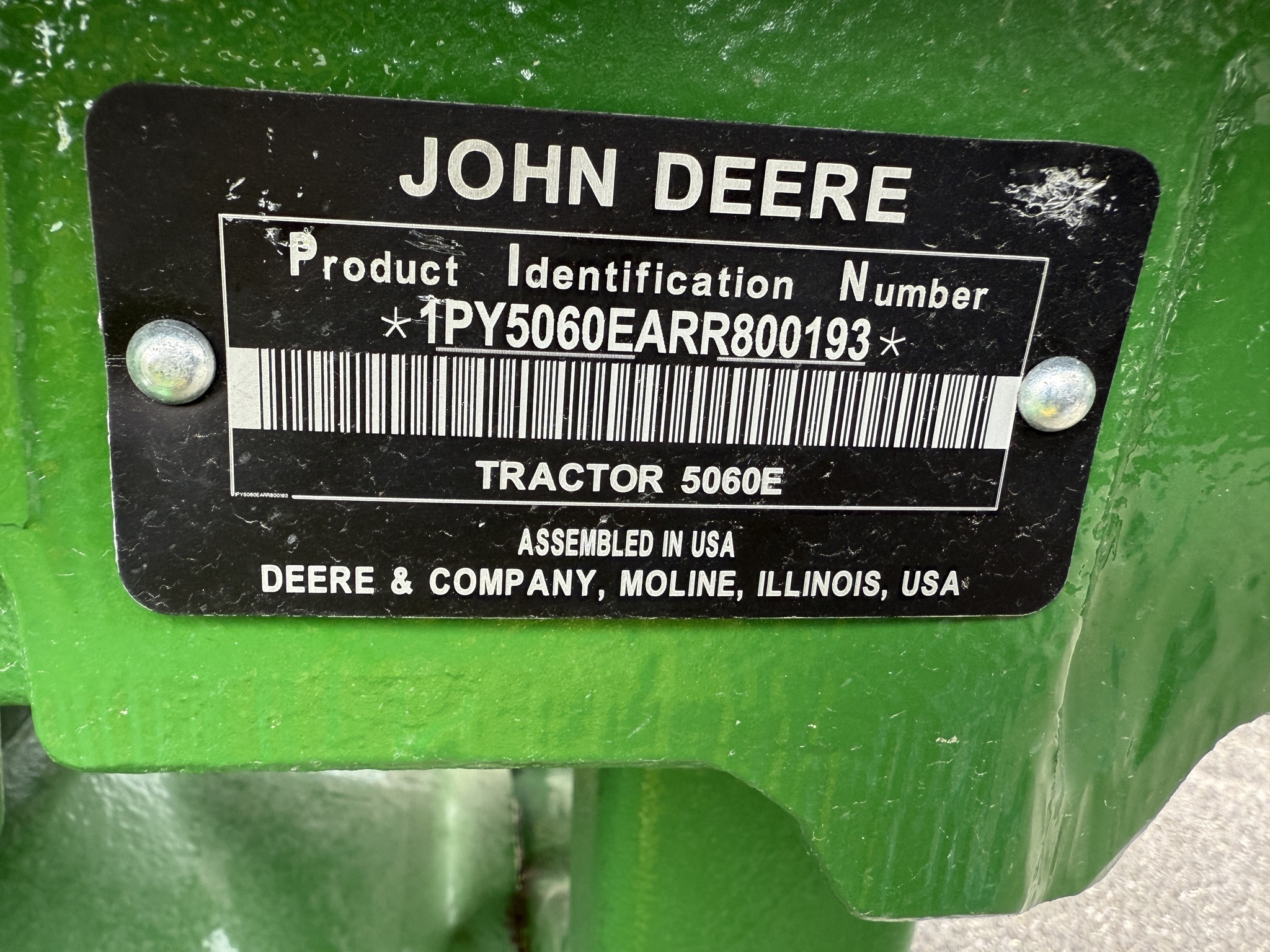 2024 John Deere 5060E Tractor
