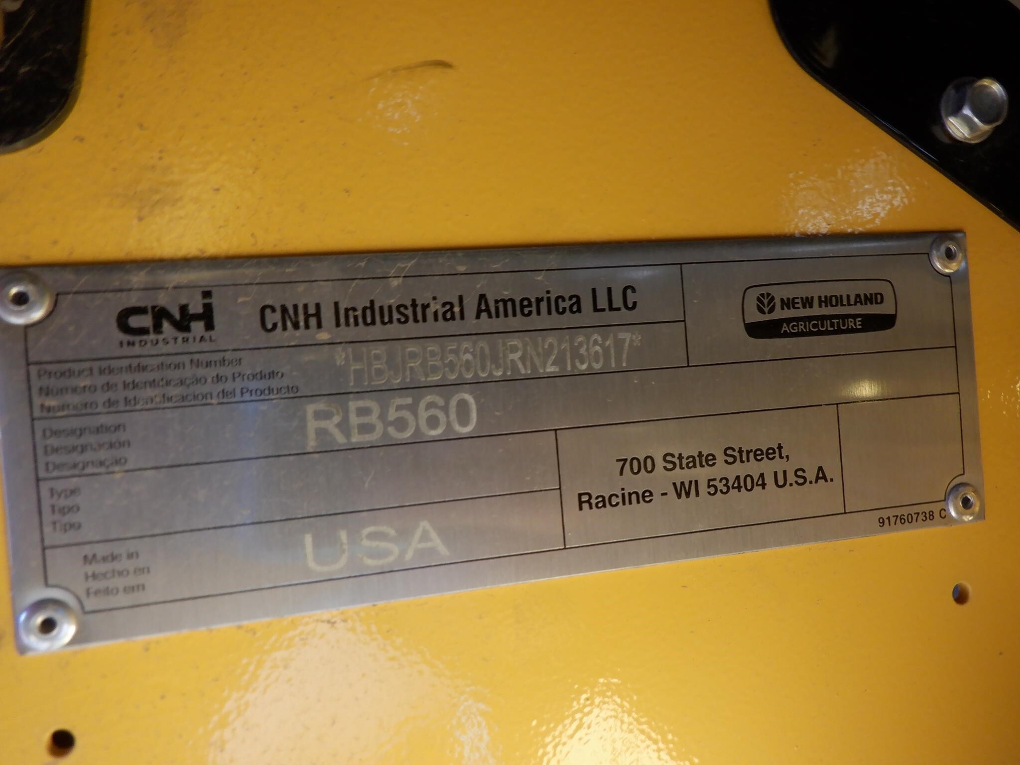 2024 New Holland Roll-Belt 560 Round Baler