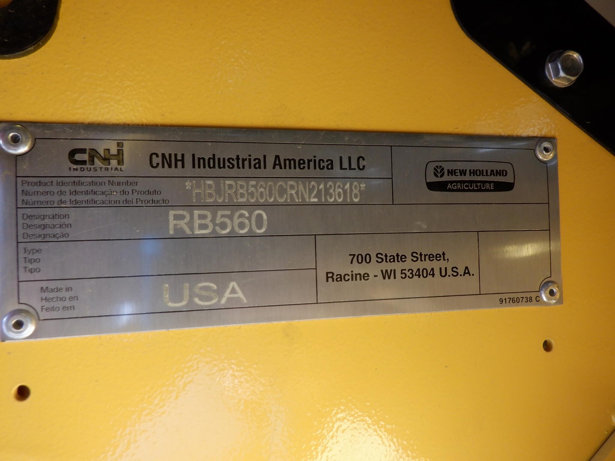 2024 New Holland Roll-Belt 560 Round Baler