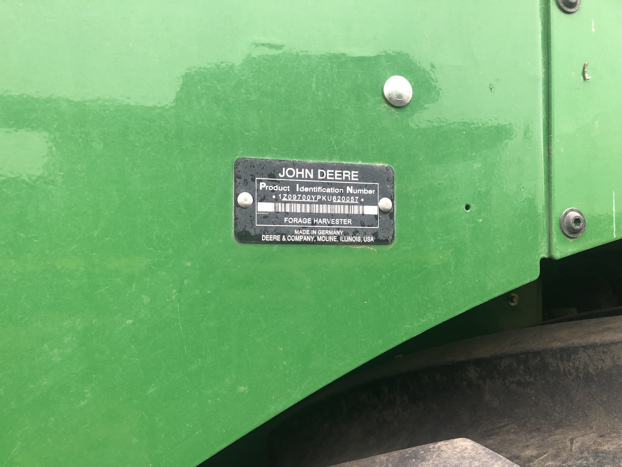 2020 John Deere 9700 Self-Propelled Forage Harvester