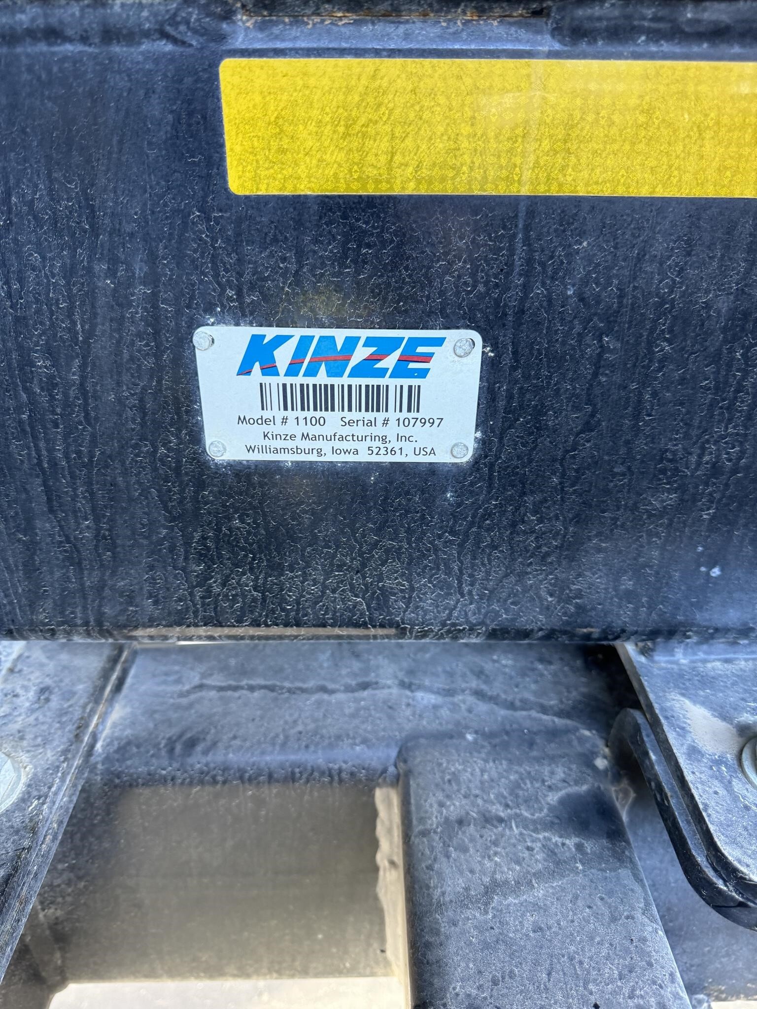 2015 Kinze 1100 Grain Cart