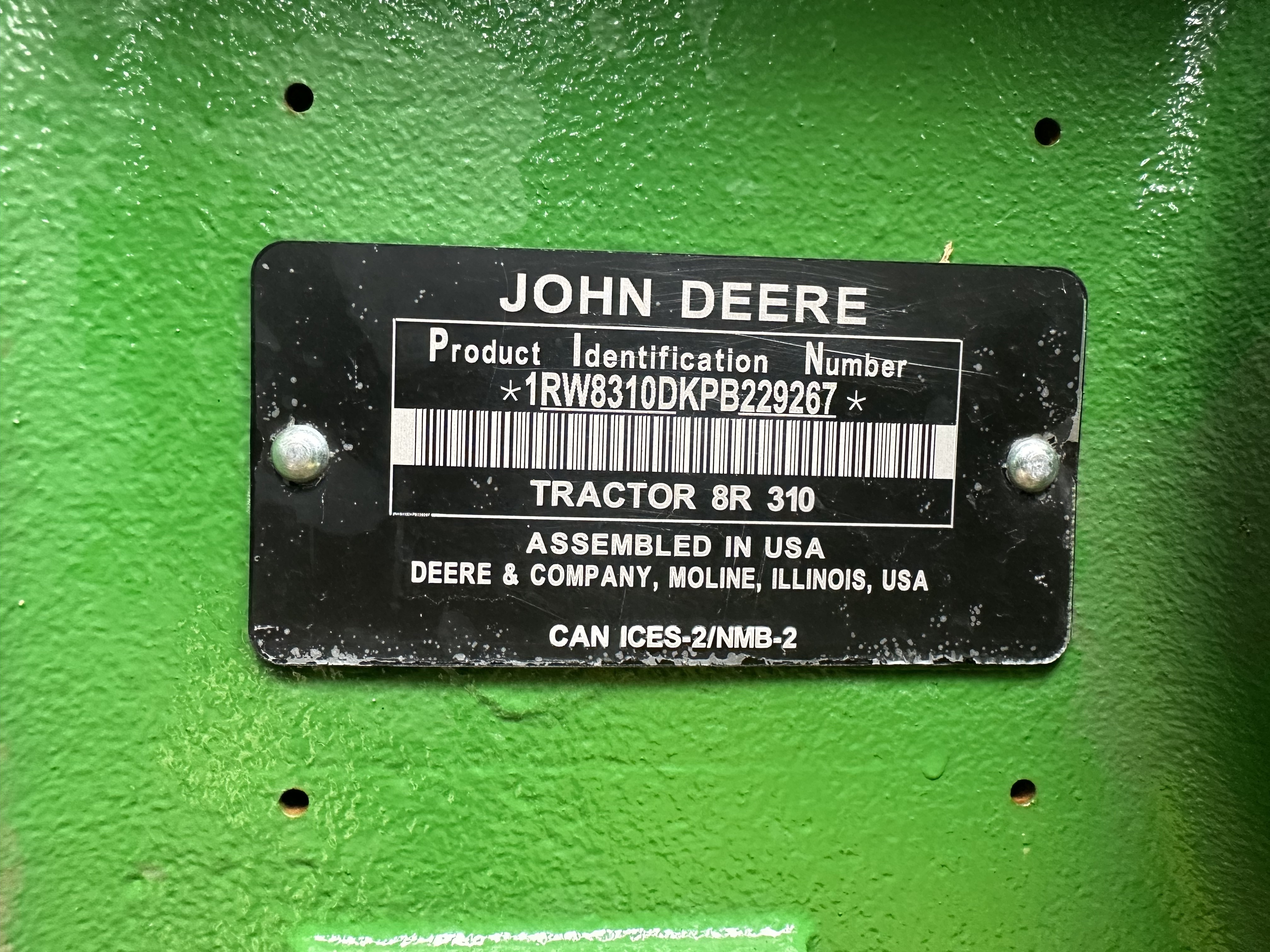 2023 John Deere 8R 310 Tractor