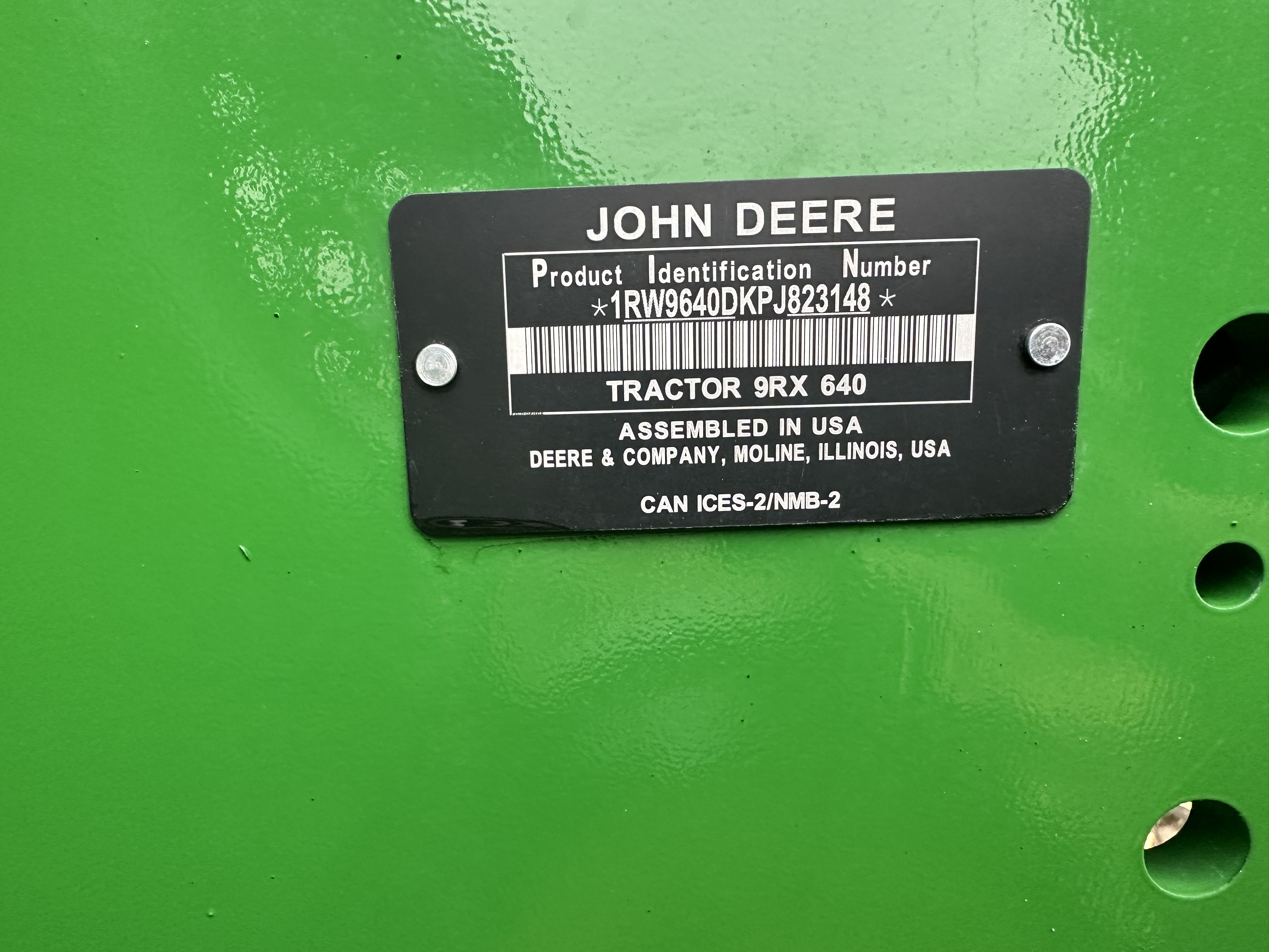2023 John Deere 9RX 640 Tractor