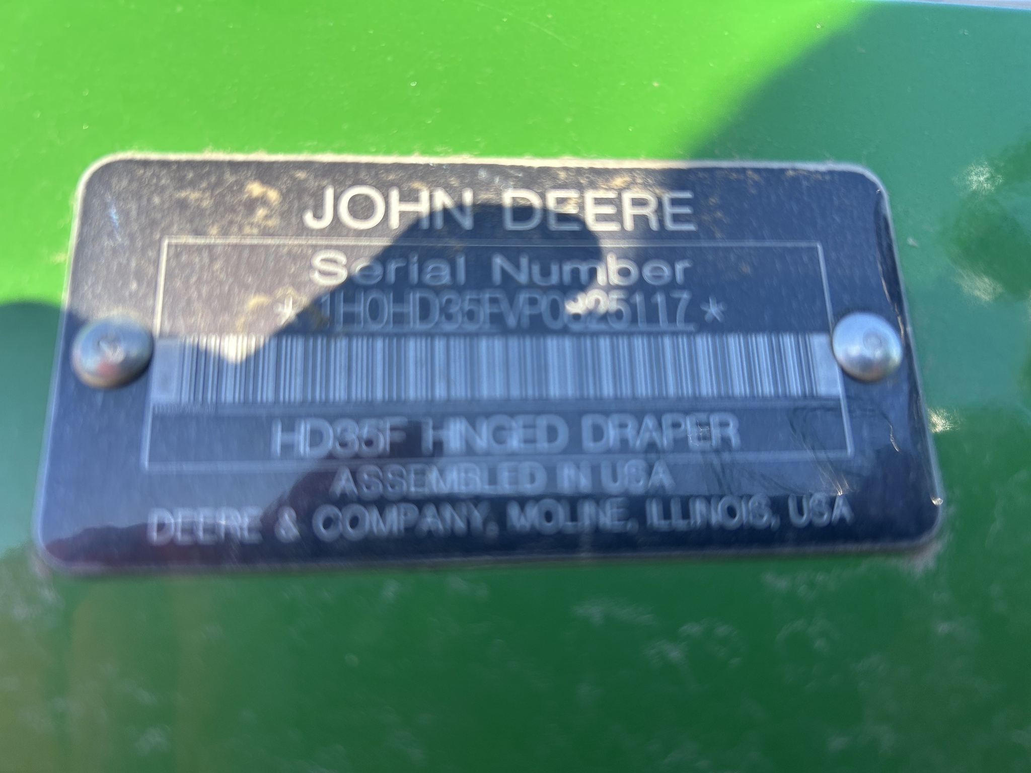 2023 John Deere HD35F Platform