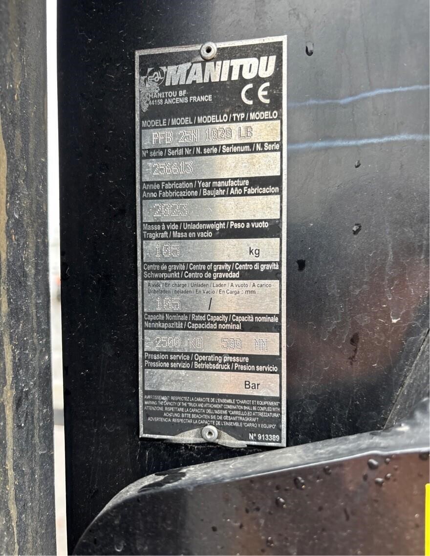 2024 Manitou MLT420-60H Loader and Skid Steer Attachment