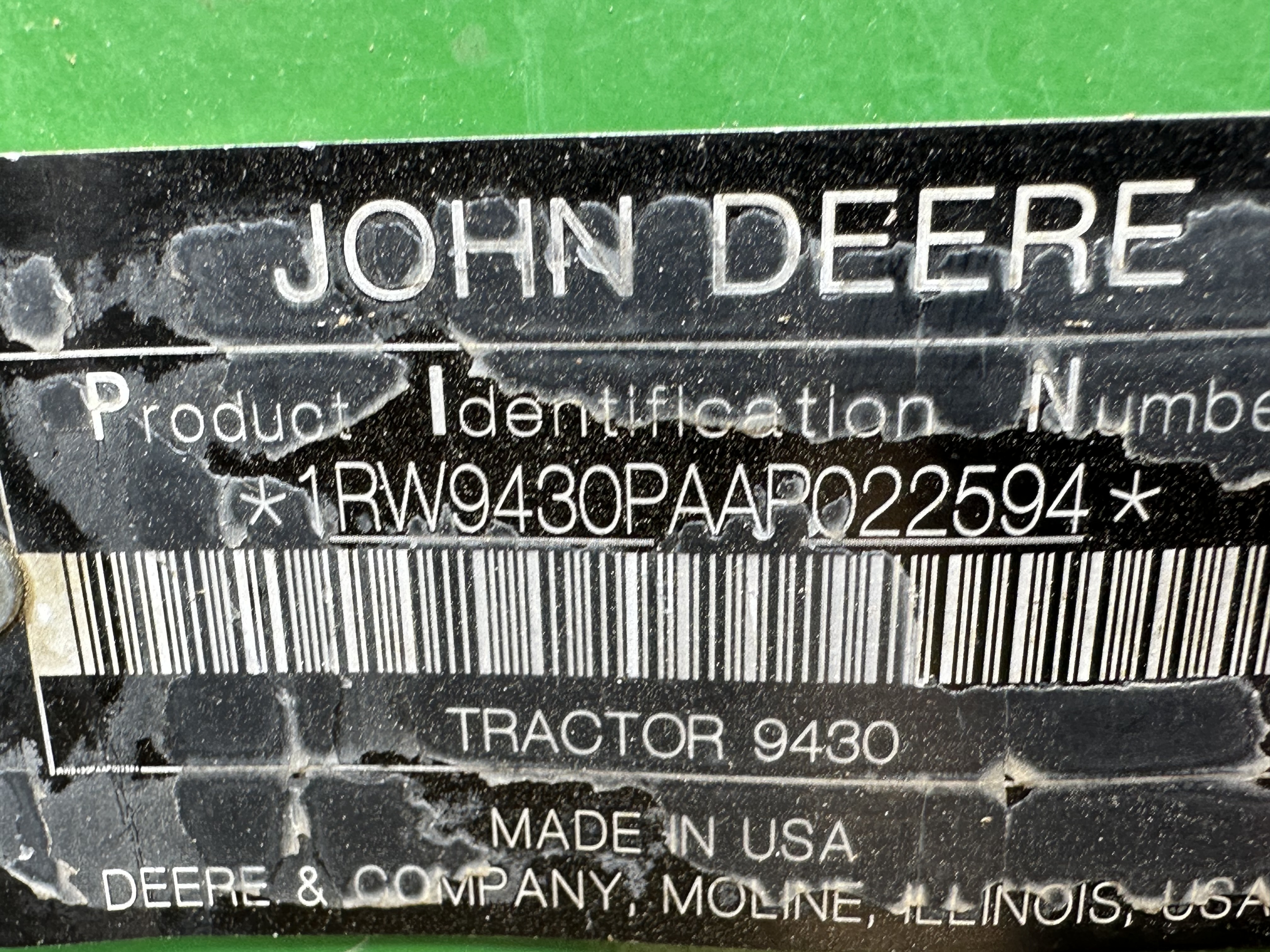 2010 John Deere 9430 Tractor