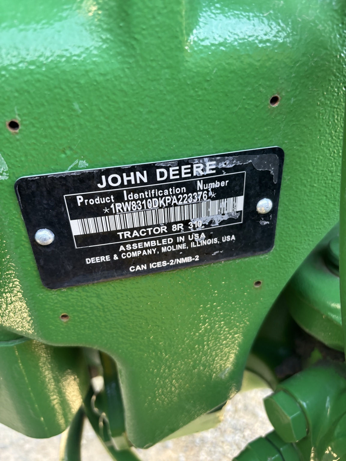 2023 John Deere 8R 310 Tractor