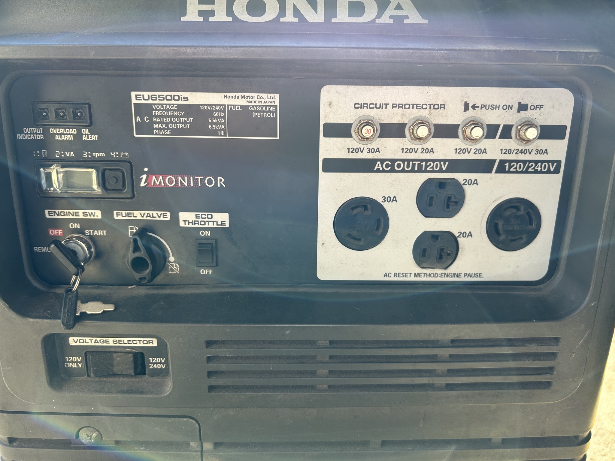 2011 Honda EU6500IS Miscellaneous