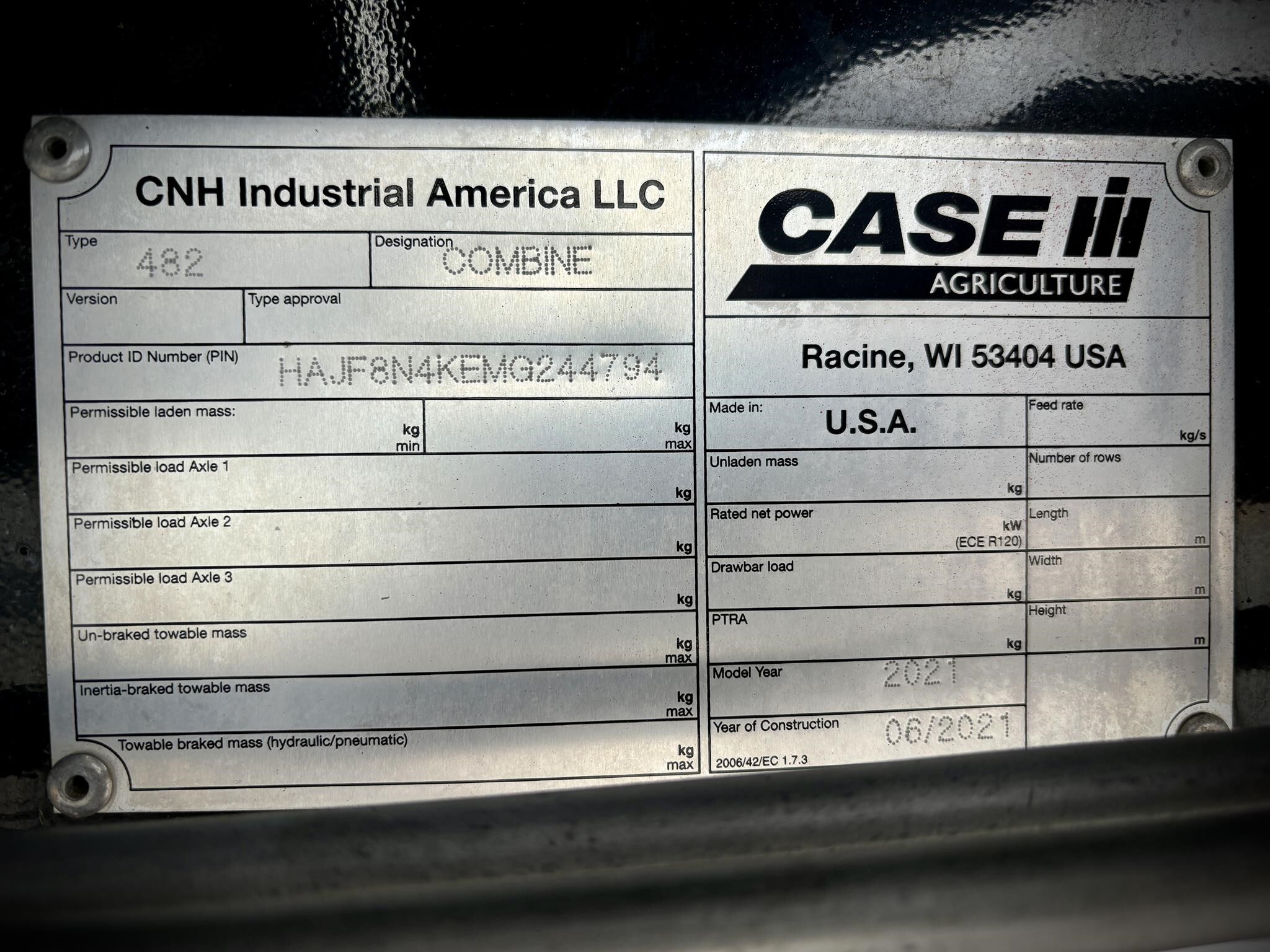 2021 Case IH 8250 Combine