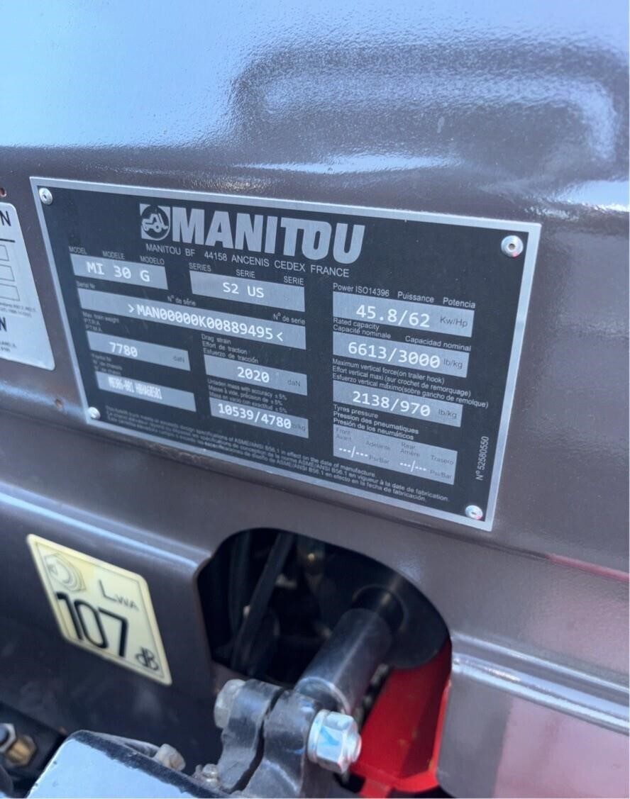 2023 Manitou MI30G Forklift