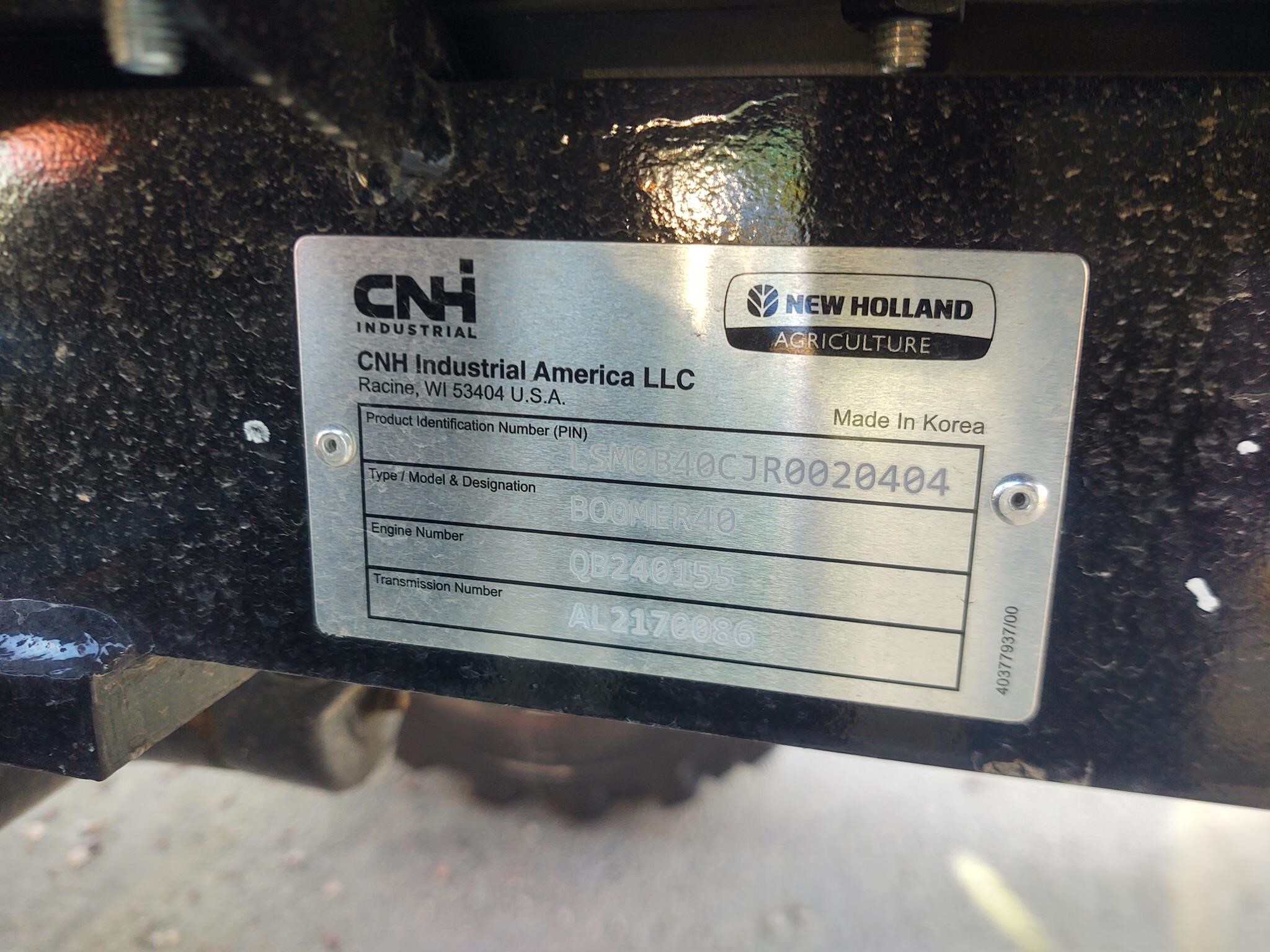 2024 New Holland Boomer 40 Tractor