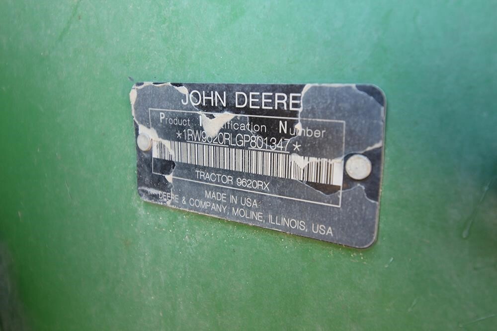 2016 John Deere 9620RX Tractor