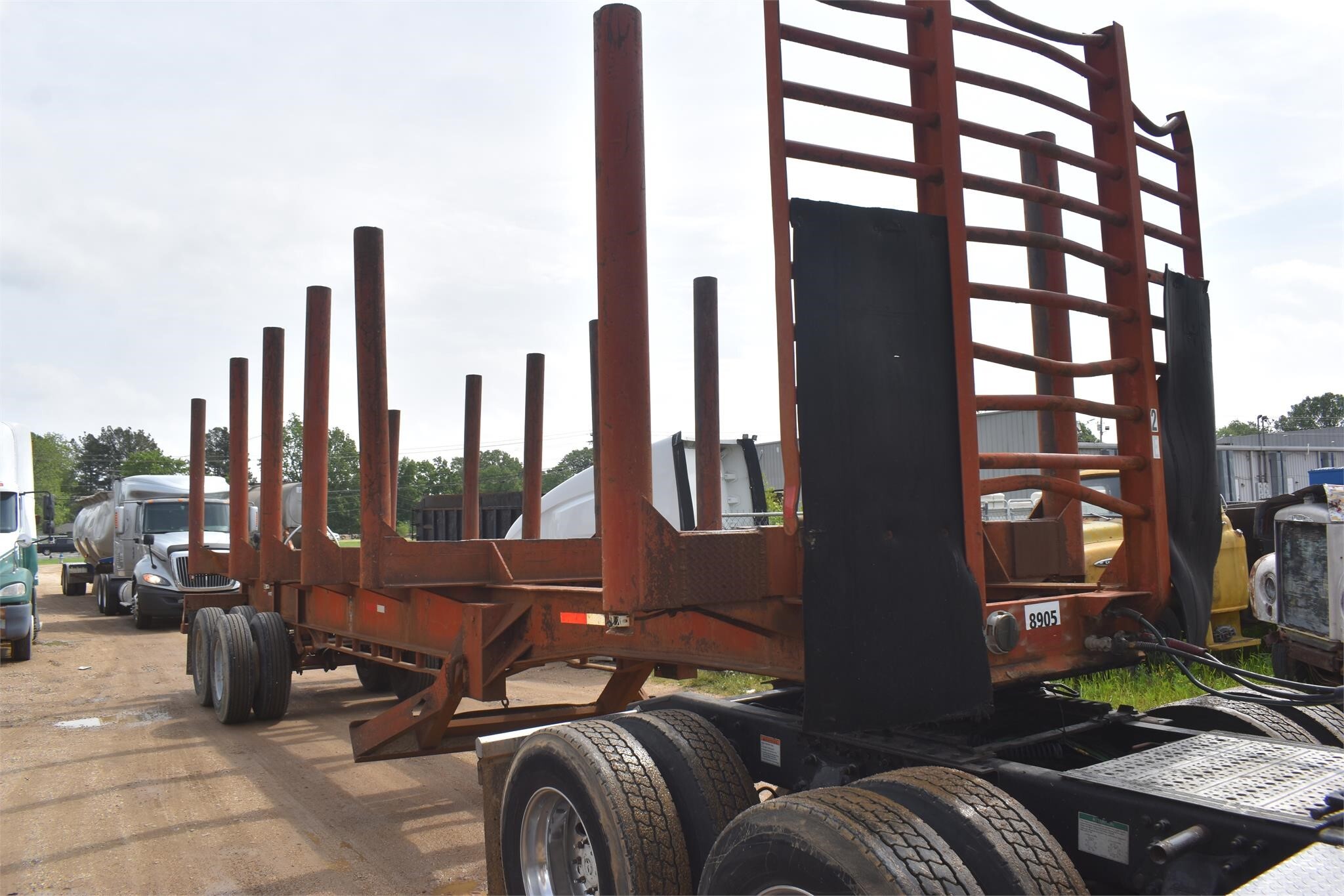 1985 Pitts 36 FT LOG TRAILER Forestry and Mining