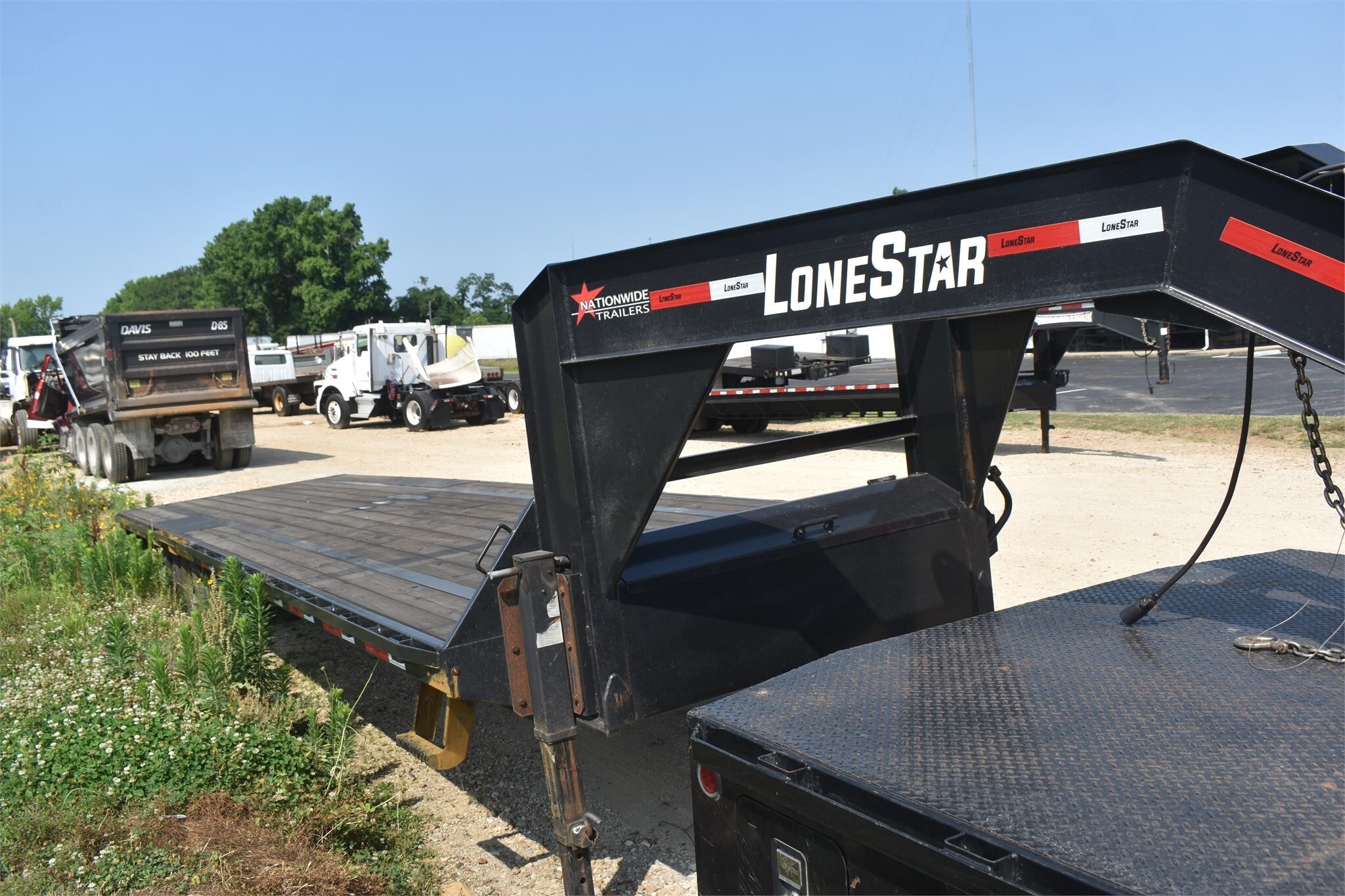 2022 LONE STAR TRAILER MFG 32' GOOSENECK Flatbed Trucks/Trailer ...