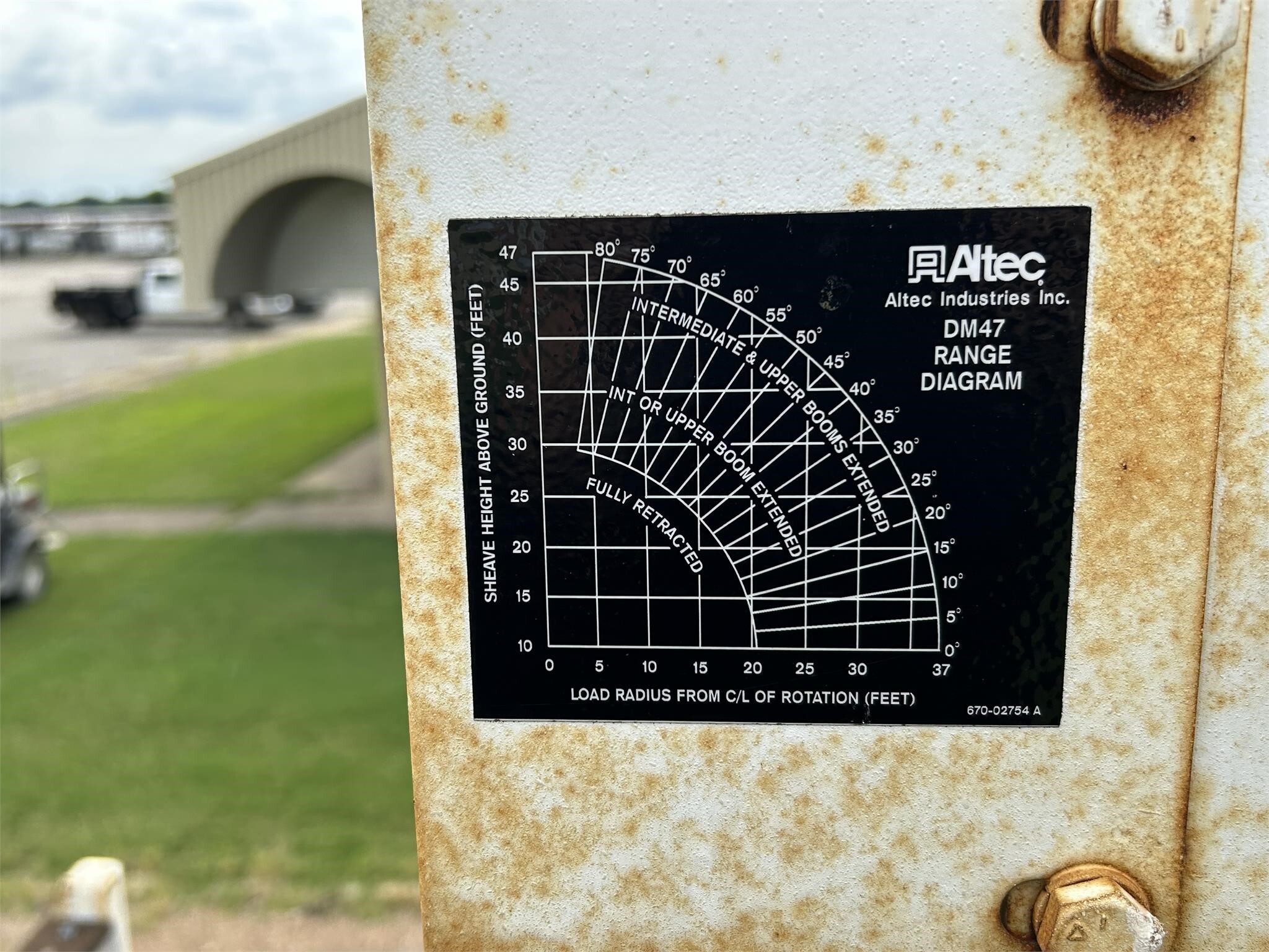 2006 Altec DM47TR Crane